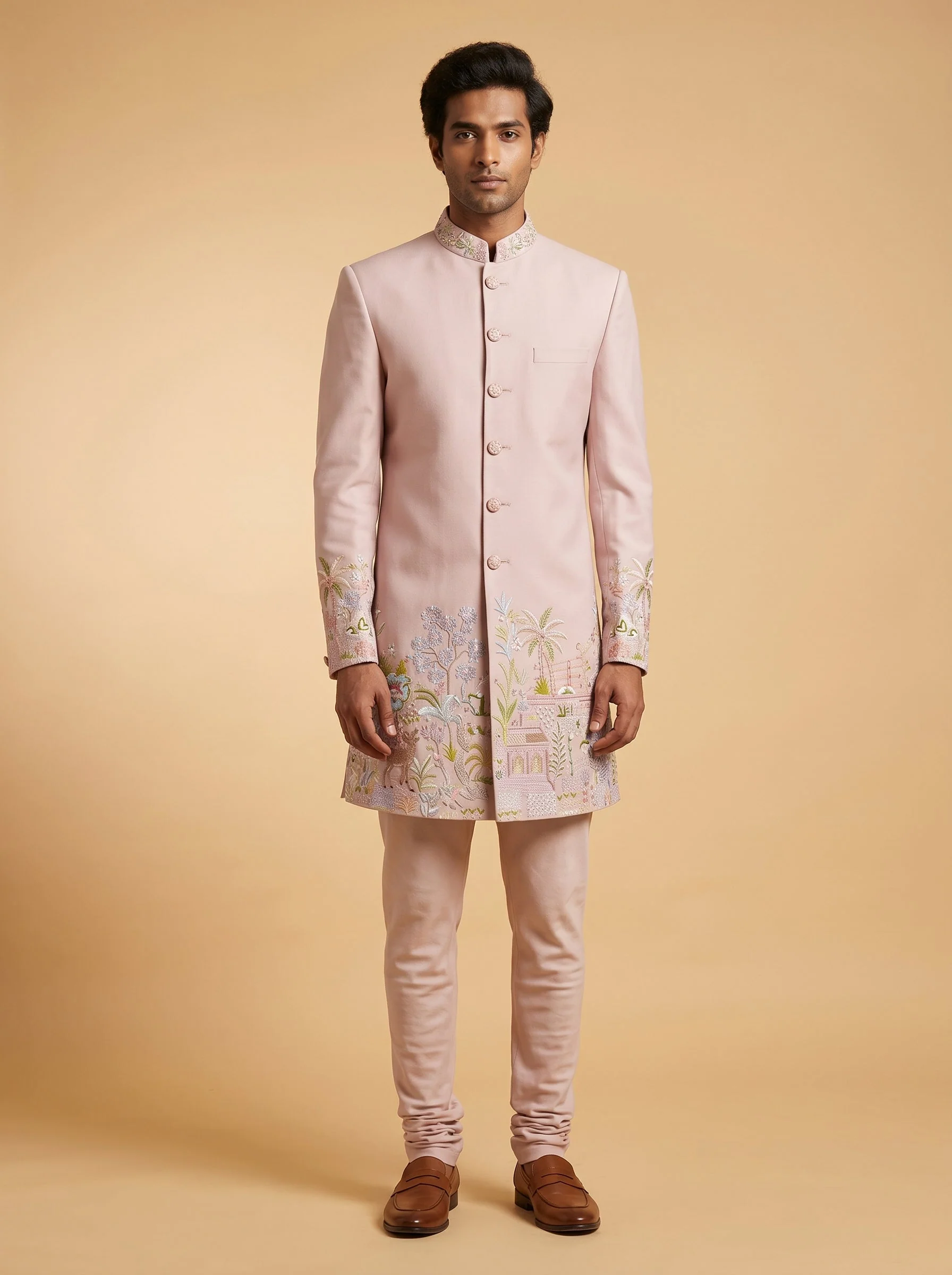 Lilac Designer Jodhpuri Suit