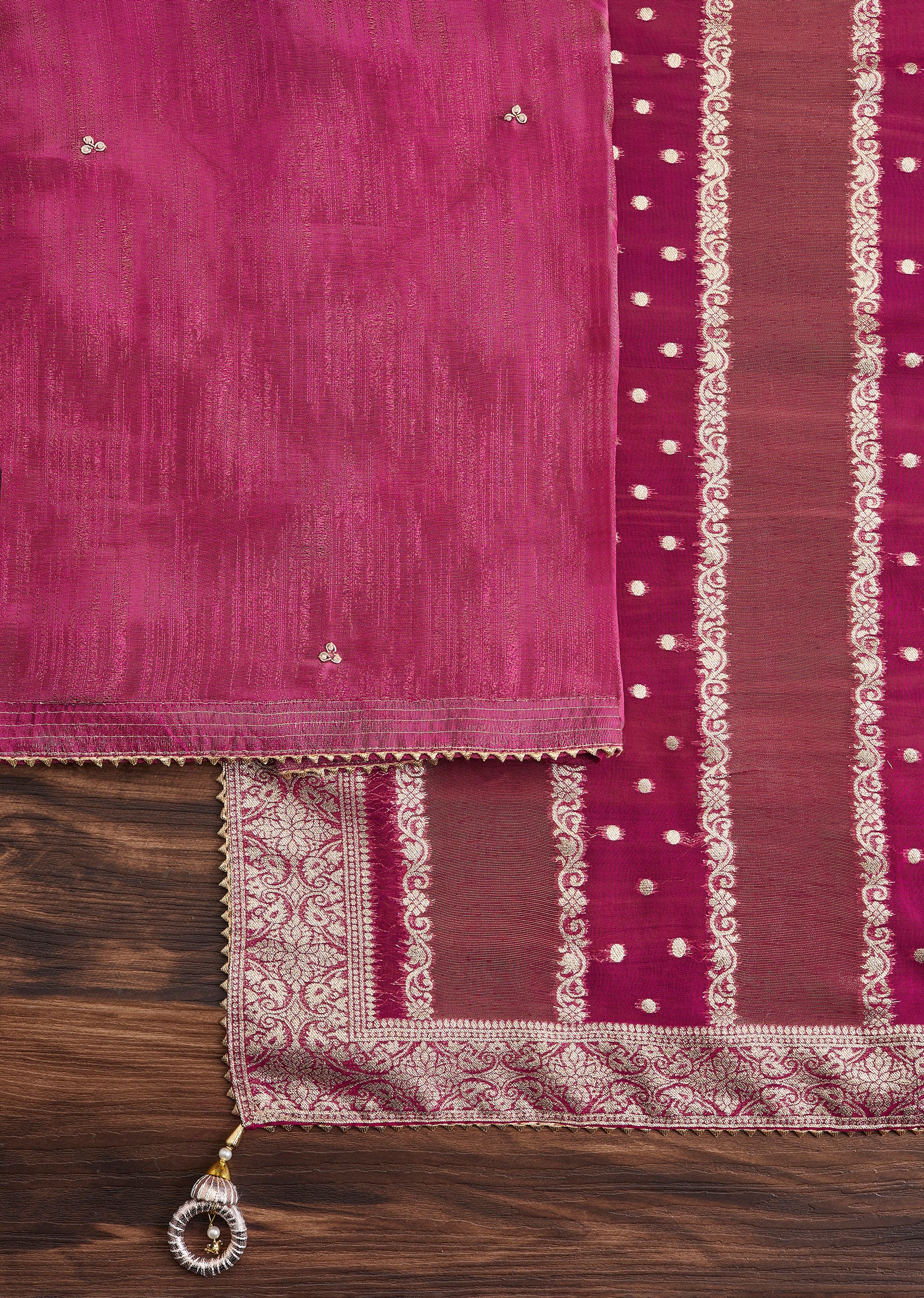 Magenta Chanderi Suit - Image 2