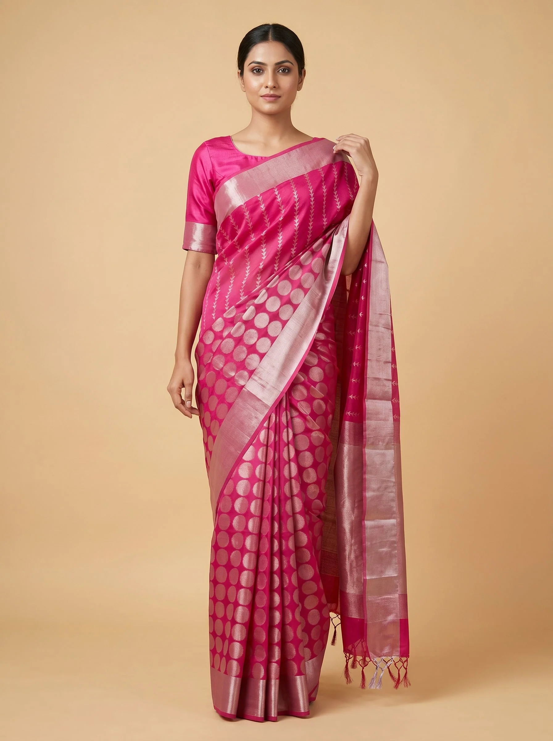 Magenta Glow Charm Saree