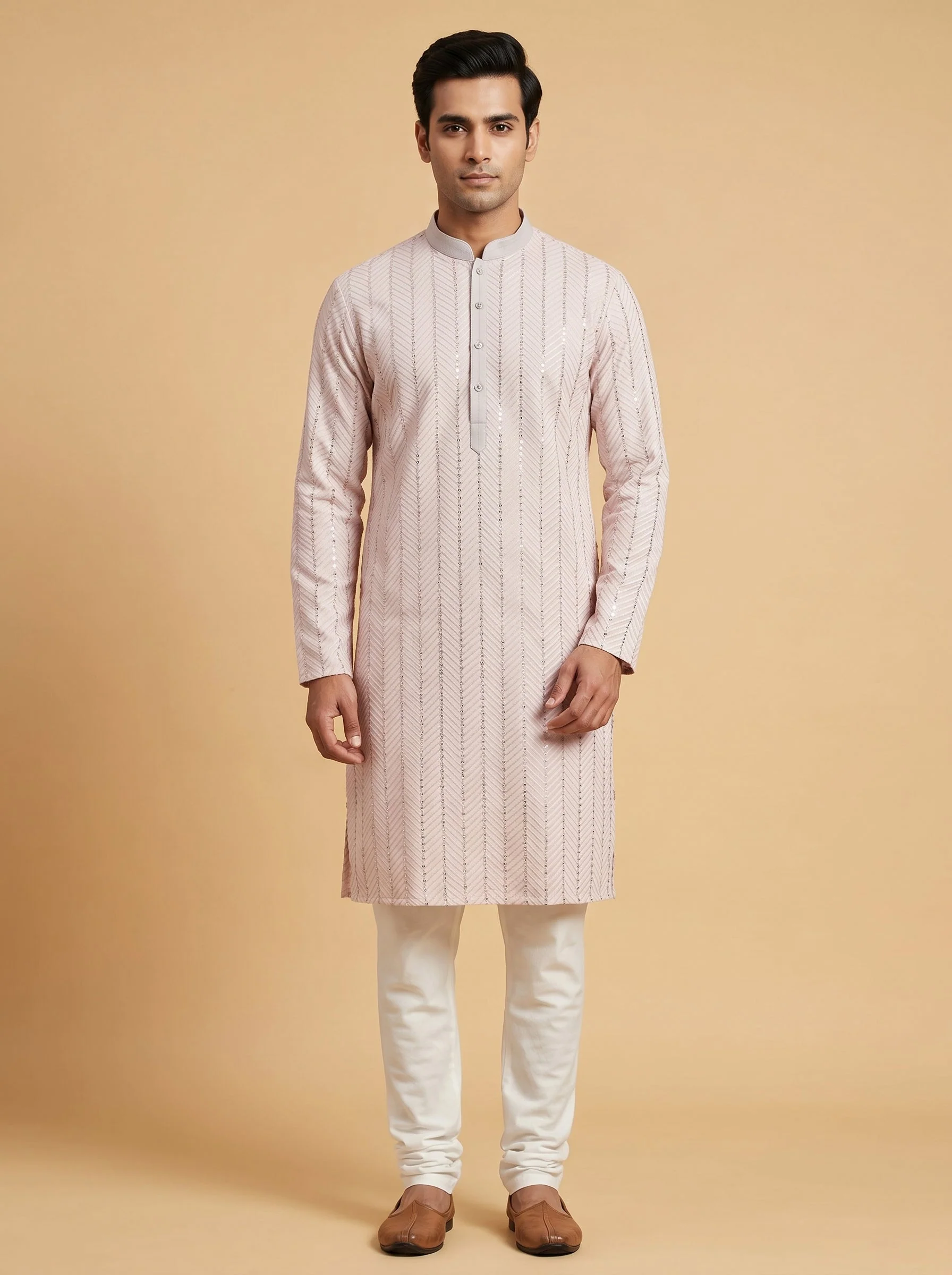 Mauve Festive Kurta Set