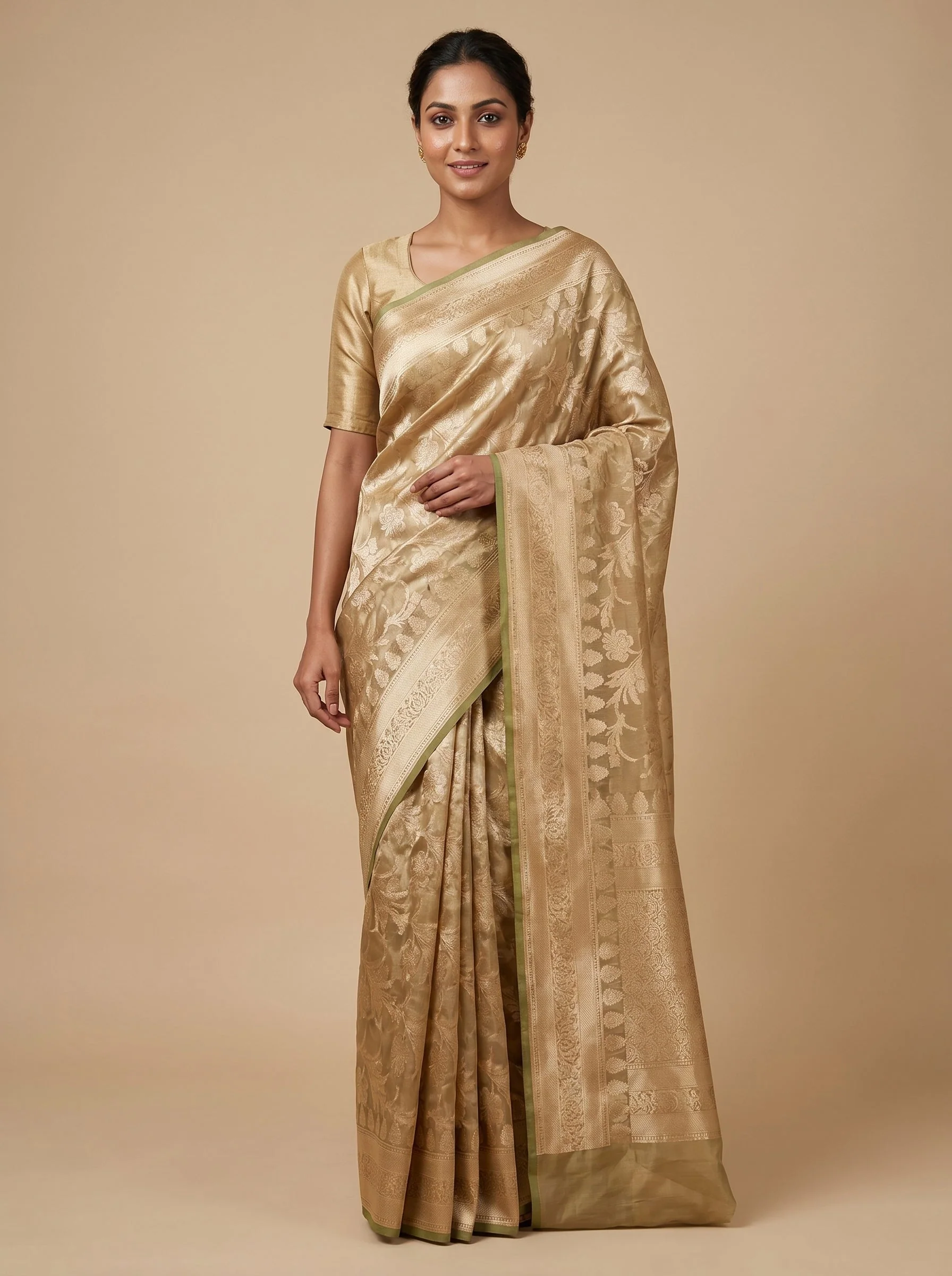 Mint Green Shine Saree