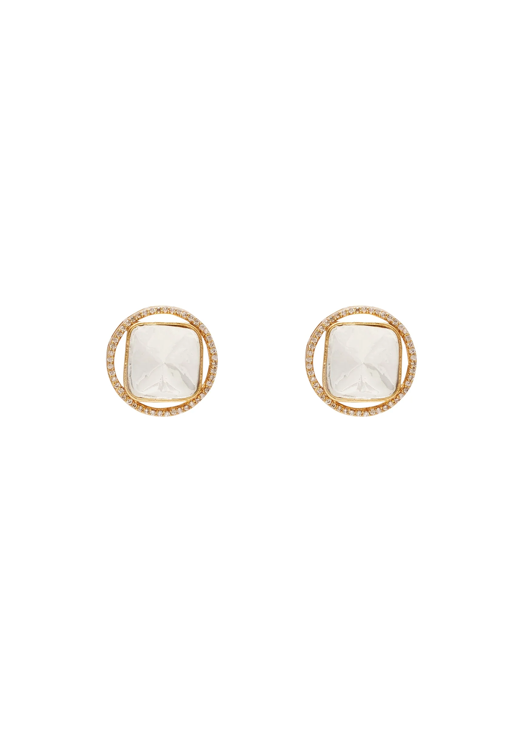Modern Gold Zirconia Necklace Set - Image 4