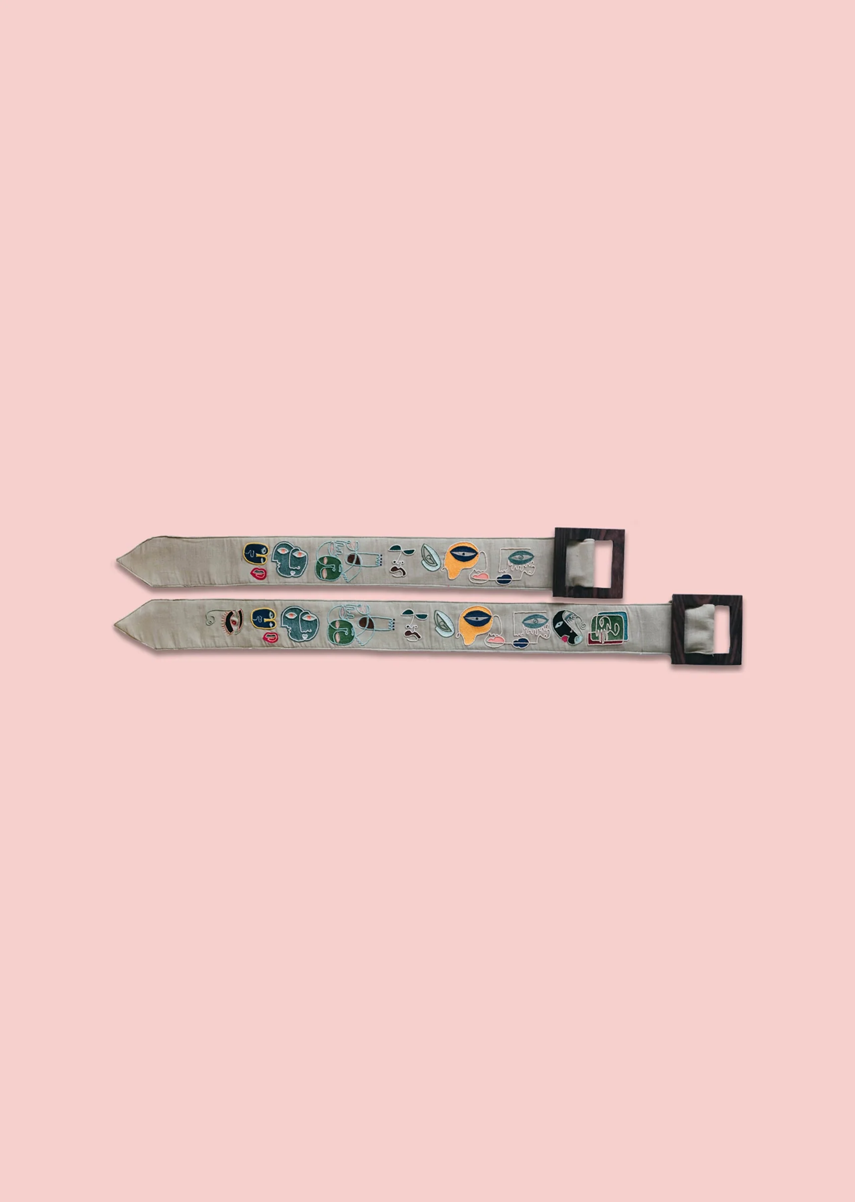 Multi Color Embroidered Waist Belt - Image 3