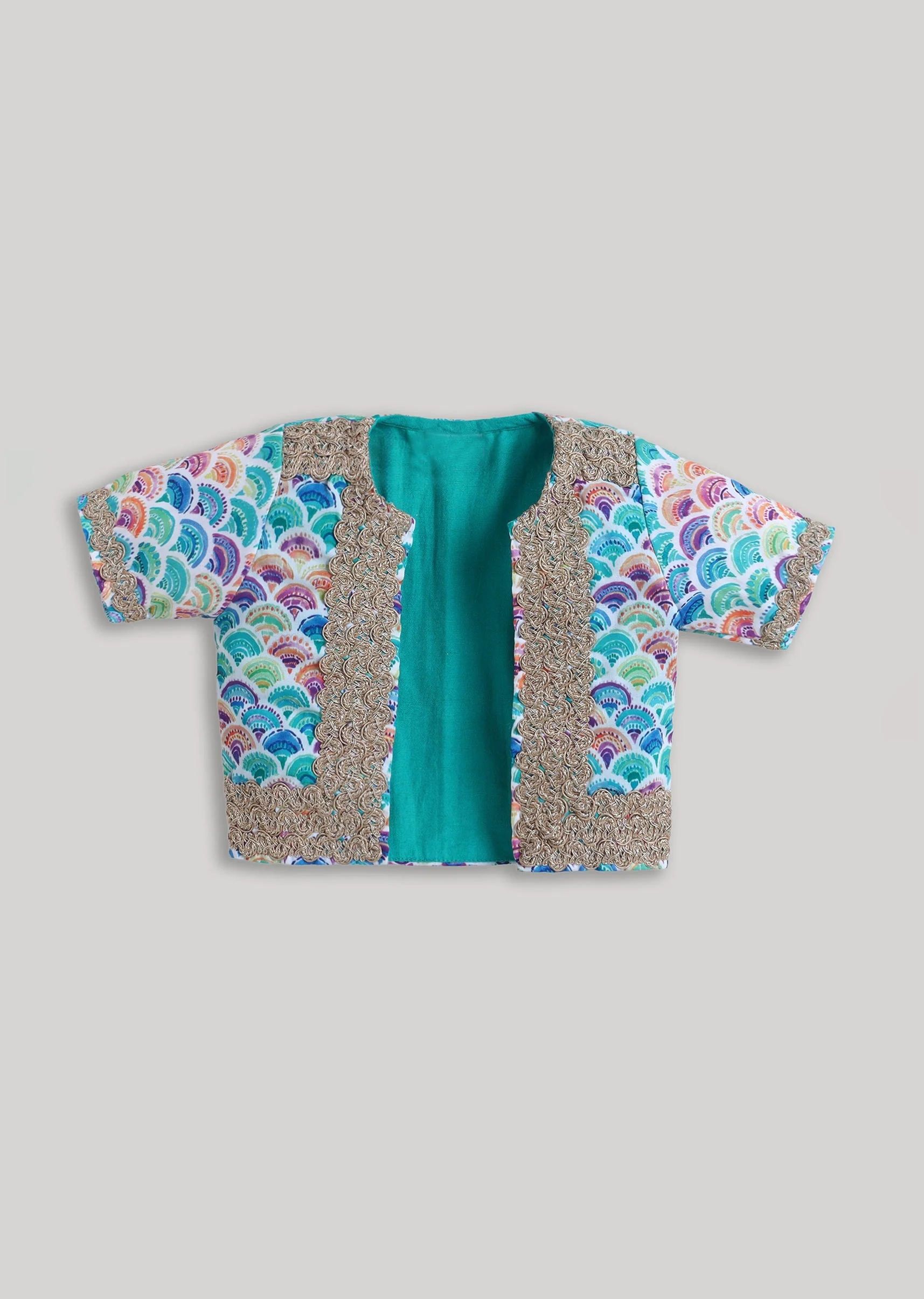 Multi Colour Girls Lehenga Set - Image 2
