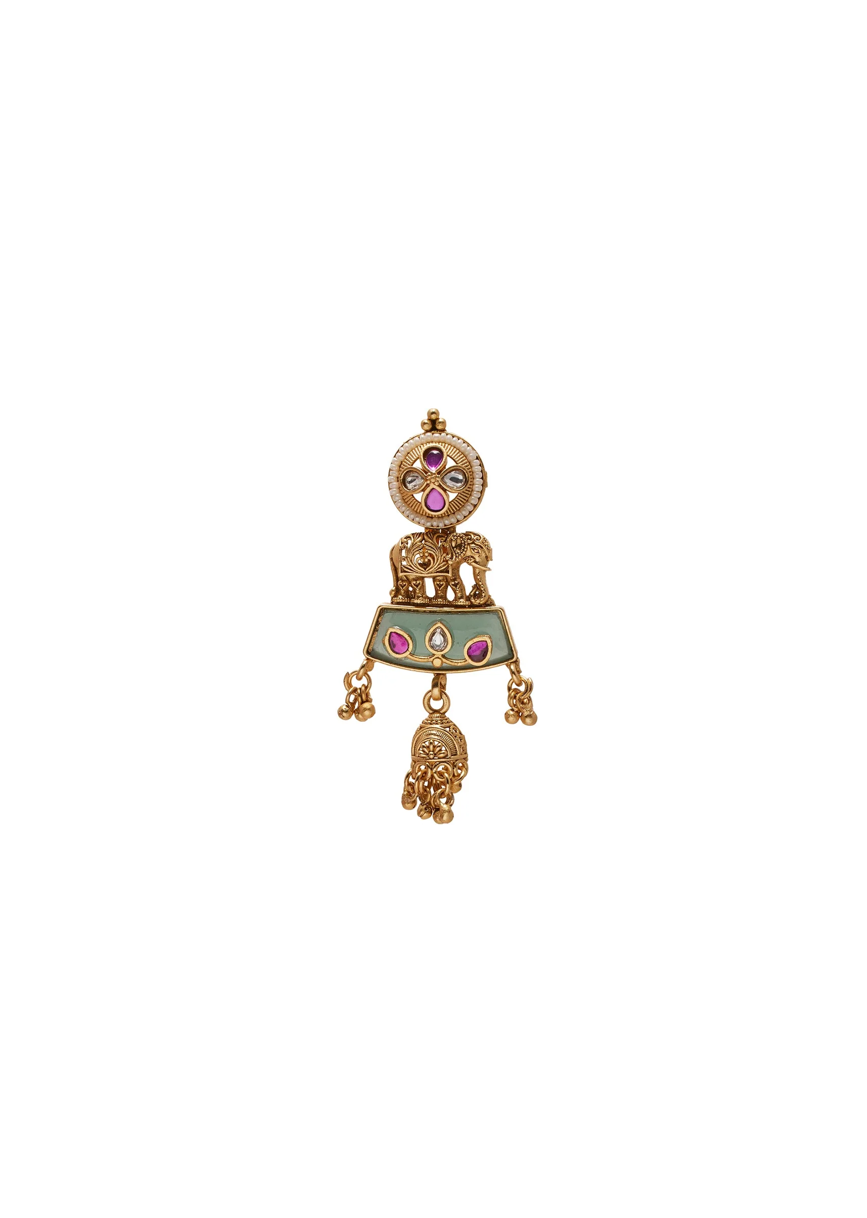Multicolor Dangler Earrings - Image 2