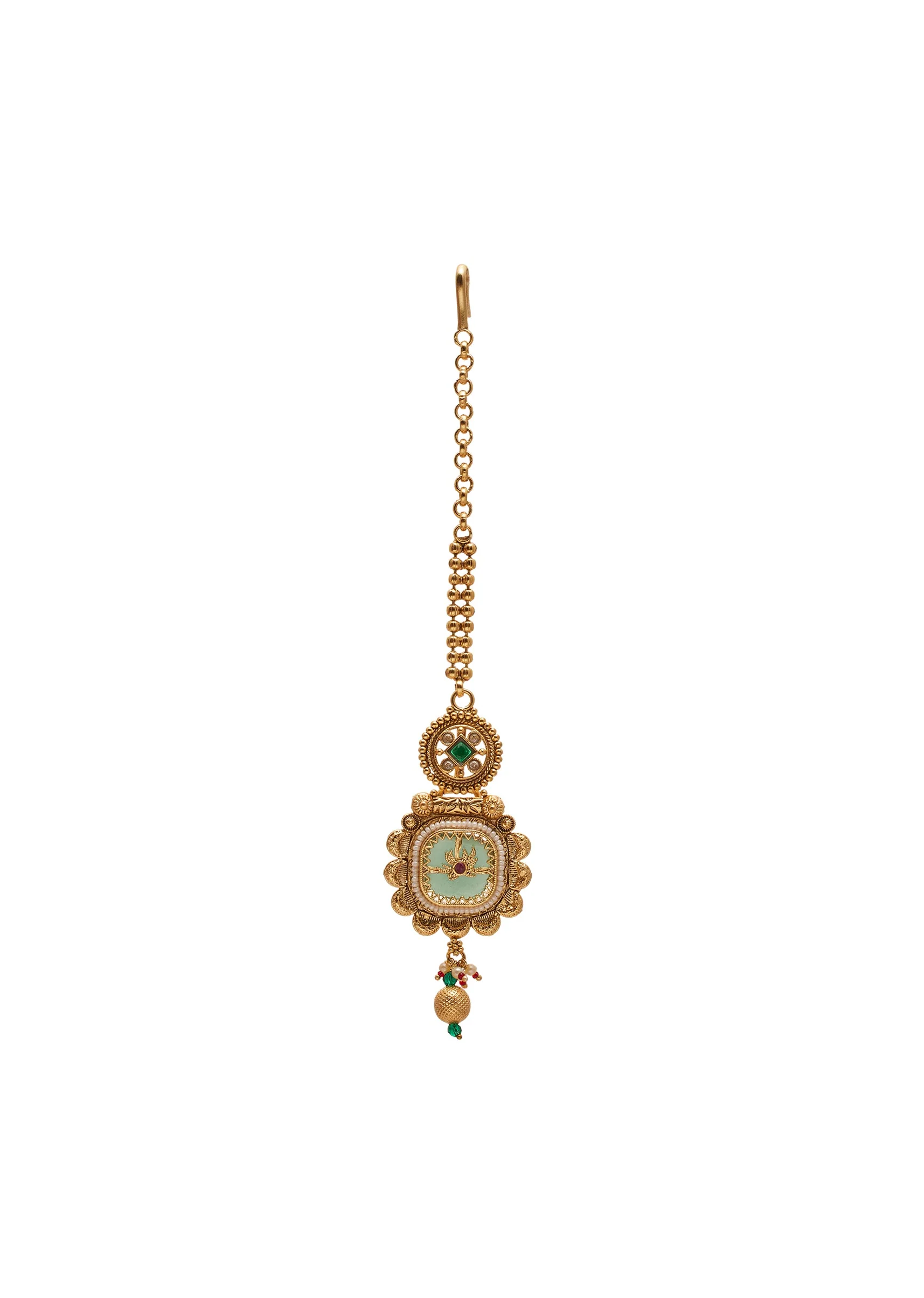 Multicolor Kundan Statement Choker Set - Image 5