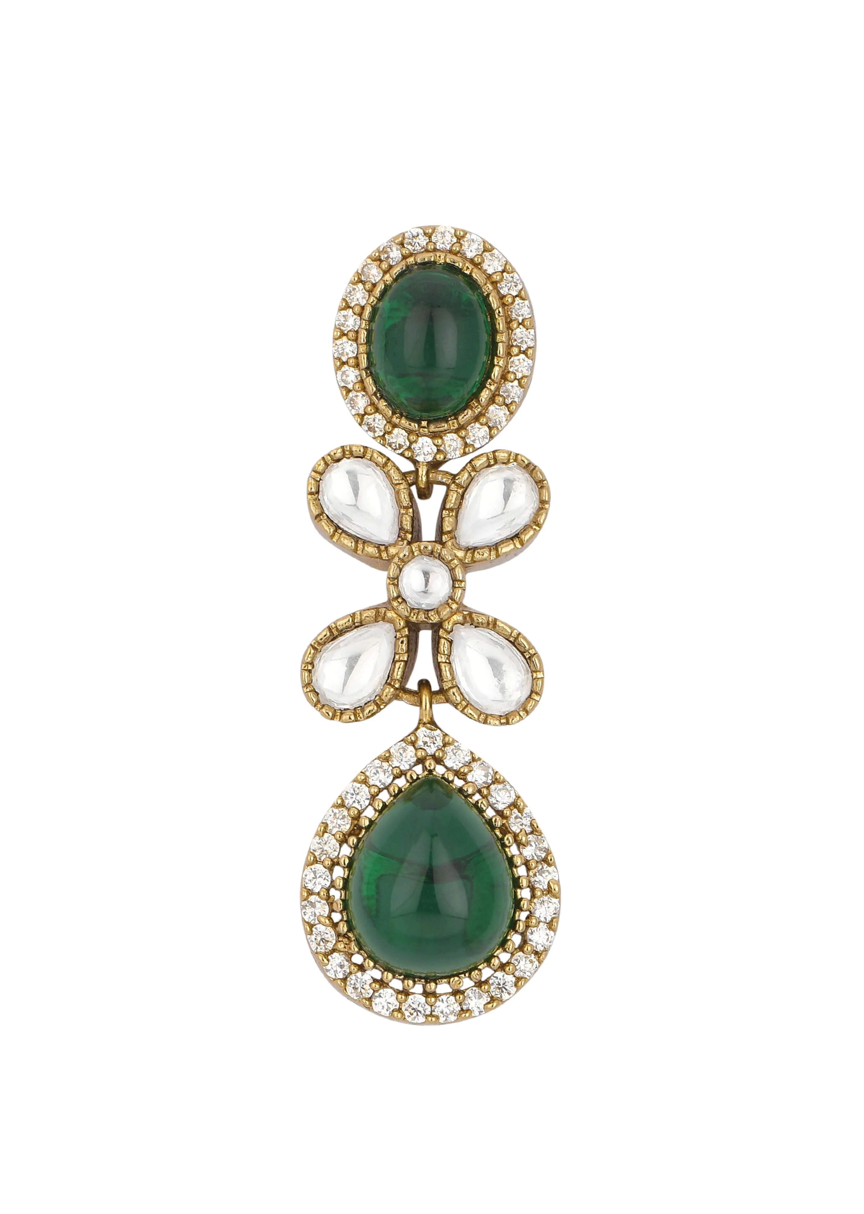 Multicolor Layered Necklace Set With Teardrops - Image 4
