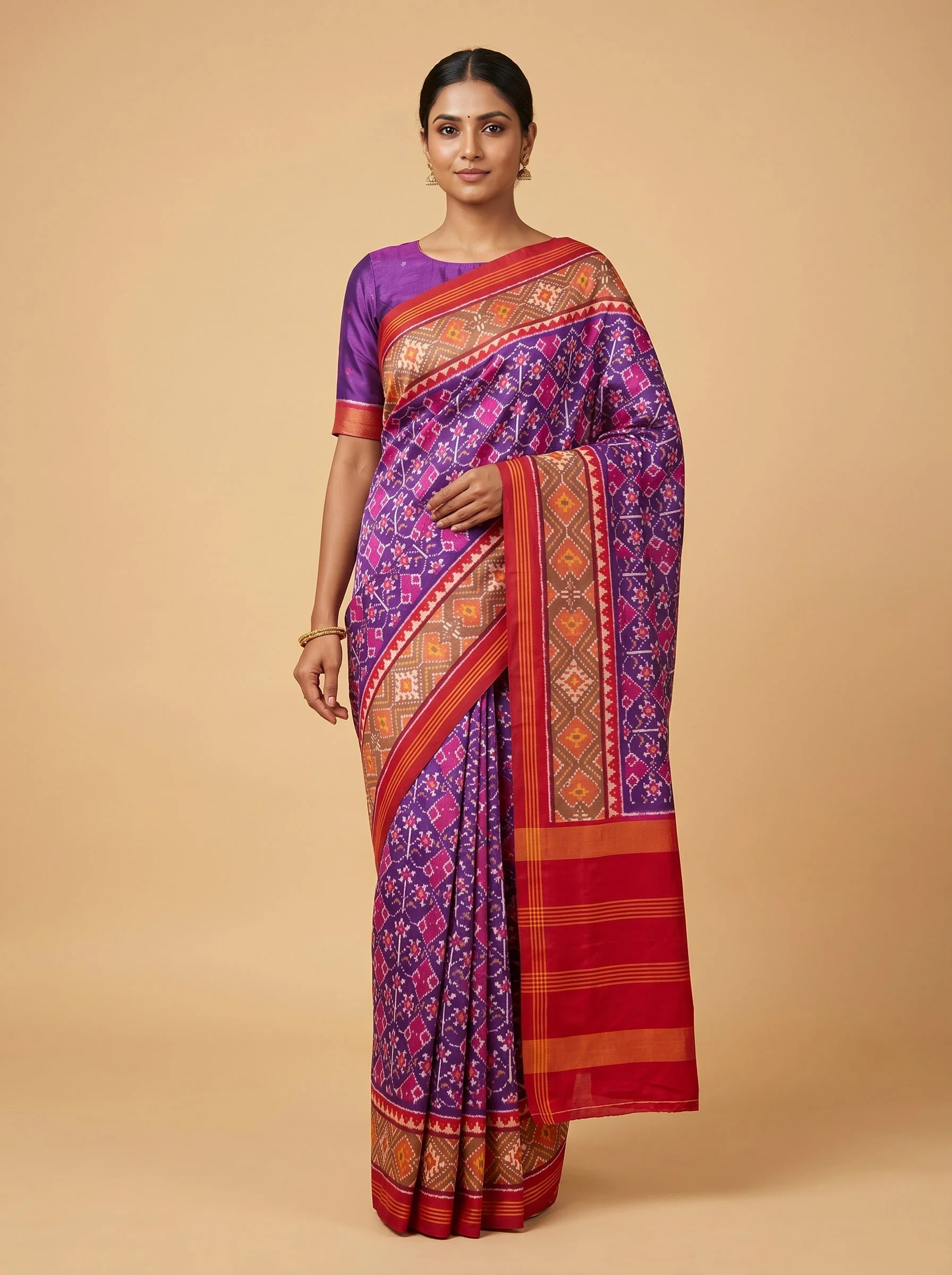 Navy Blue Abyss Weave Handloom Saree