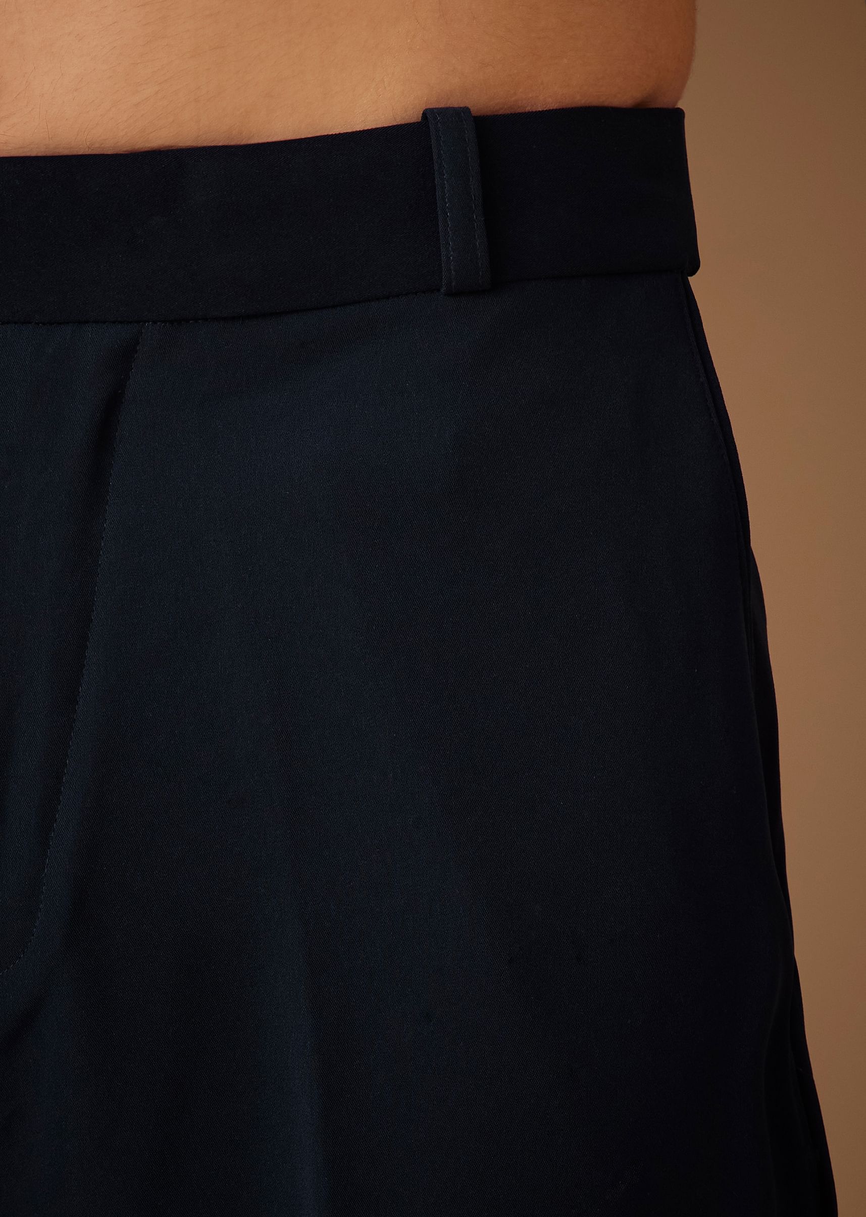 Navy Blue Embroidered Tuxedo Set - Image 7