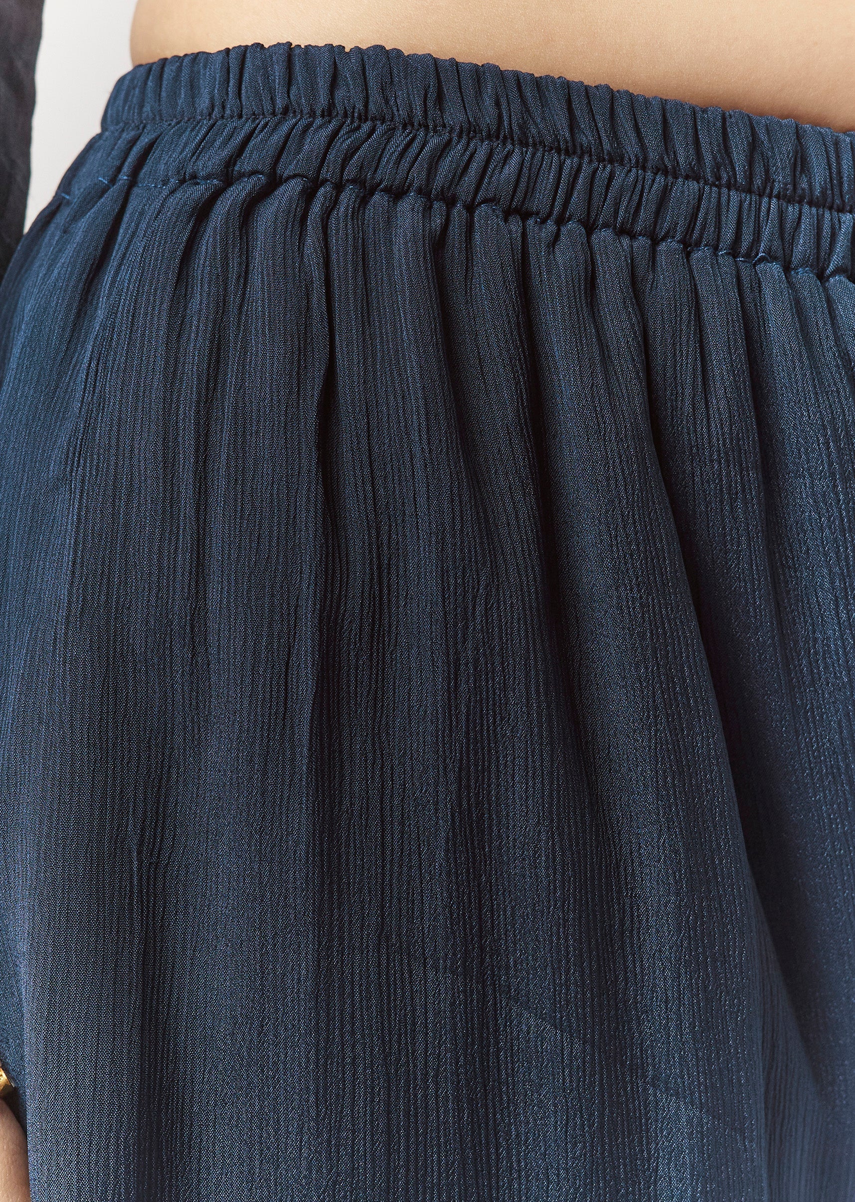 Navy Pakistani Style Sharara Set With Dupatta - Image 6
