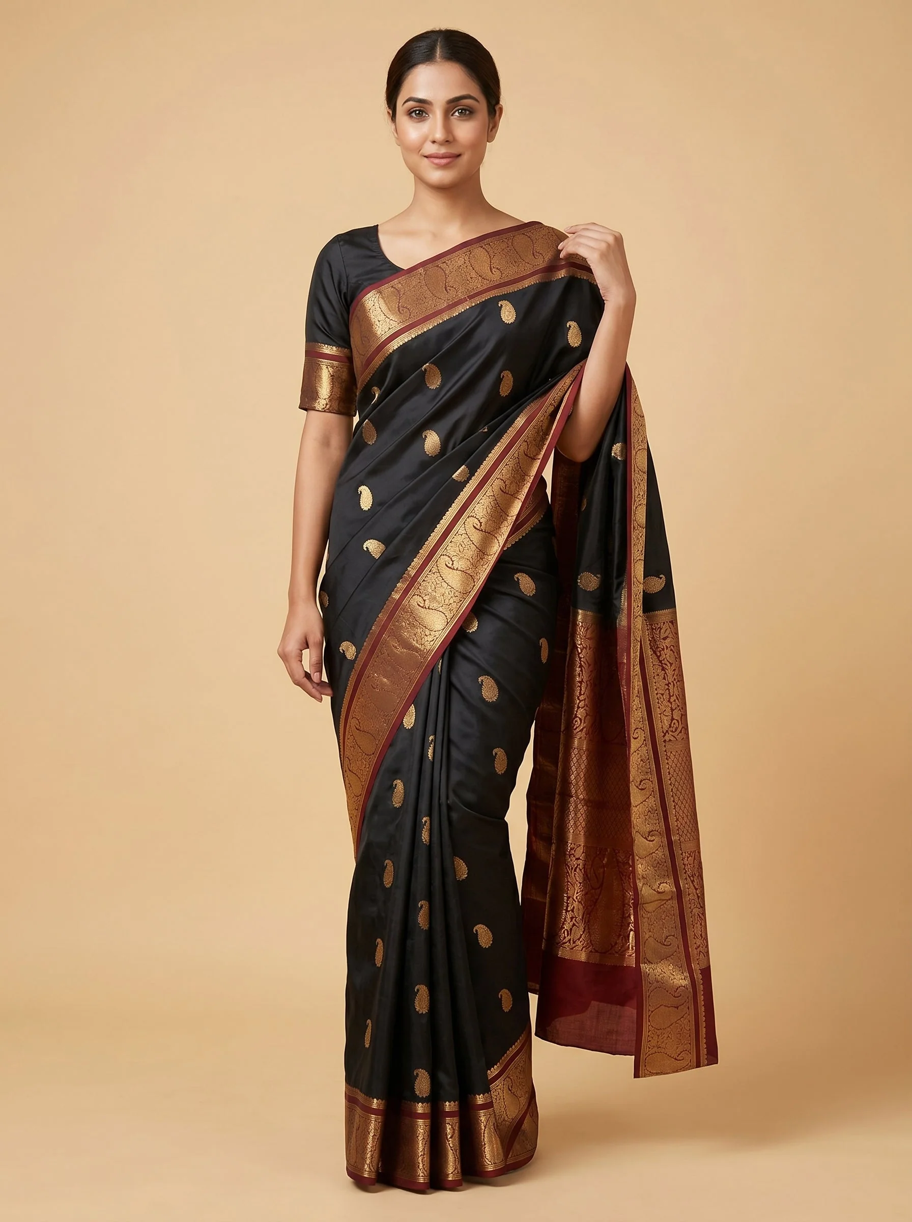Noir Black Elegance Saree
