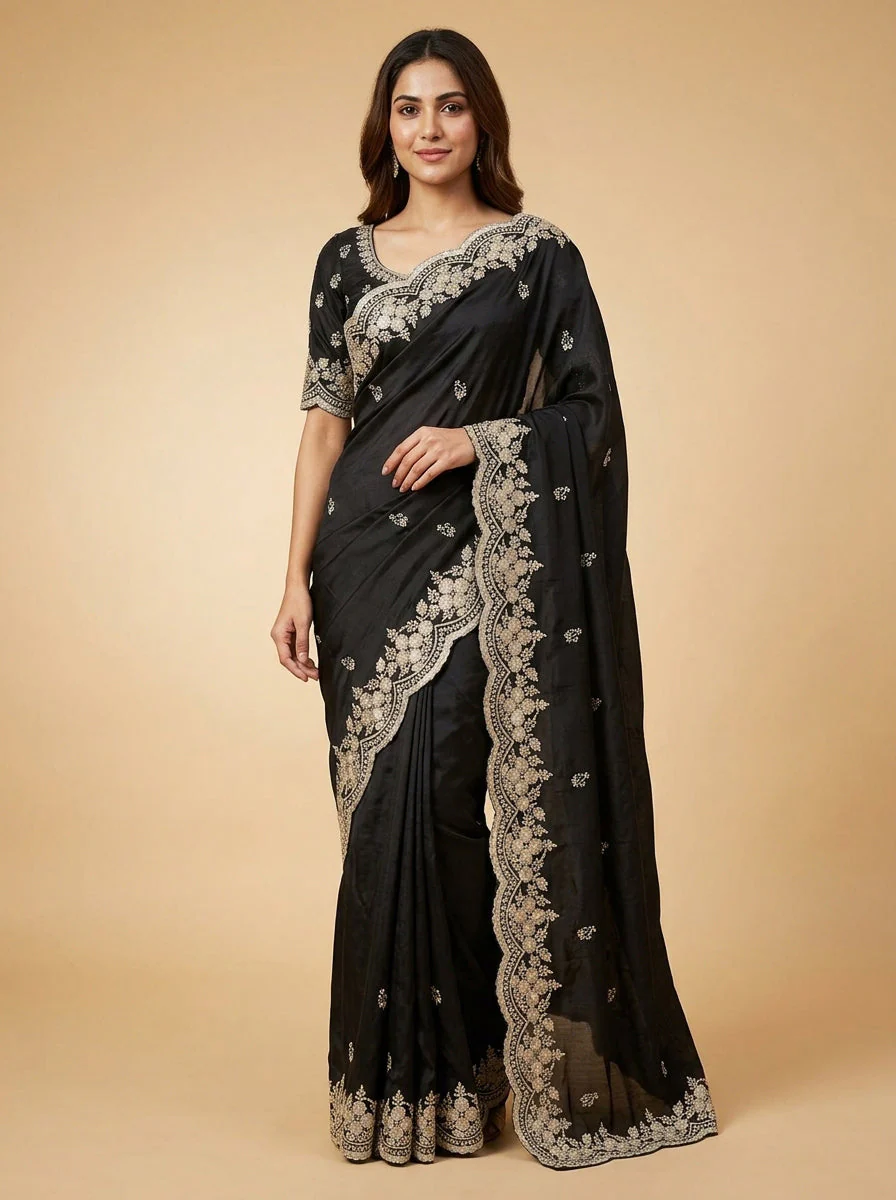 Noir Black Timeless Evening Saree