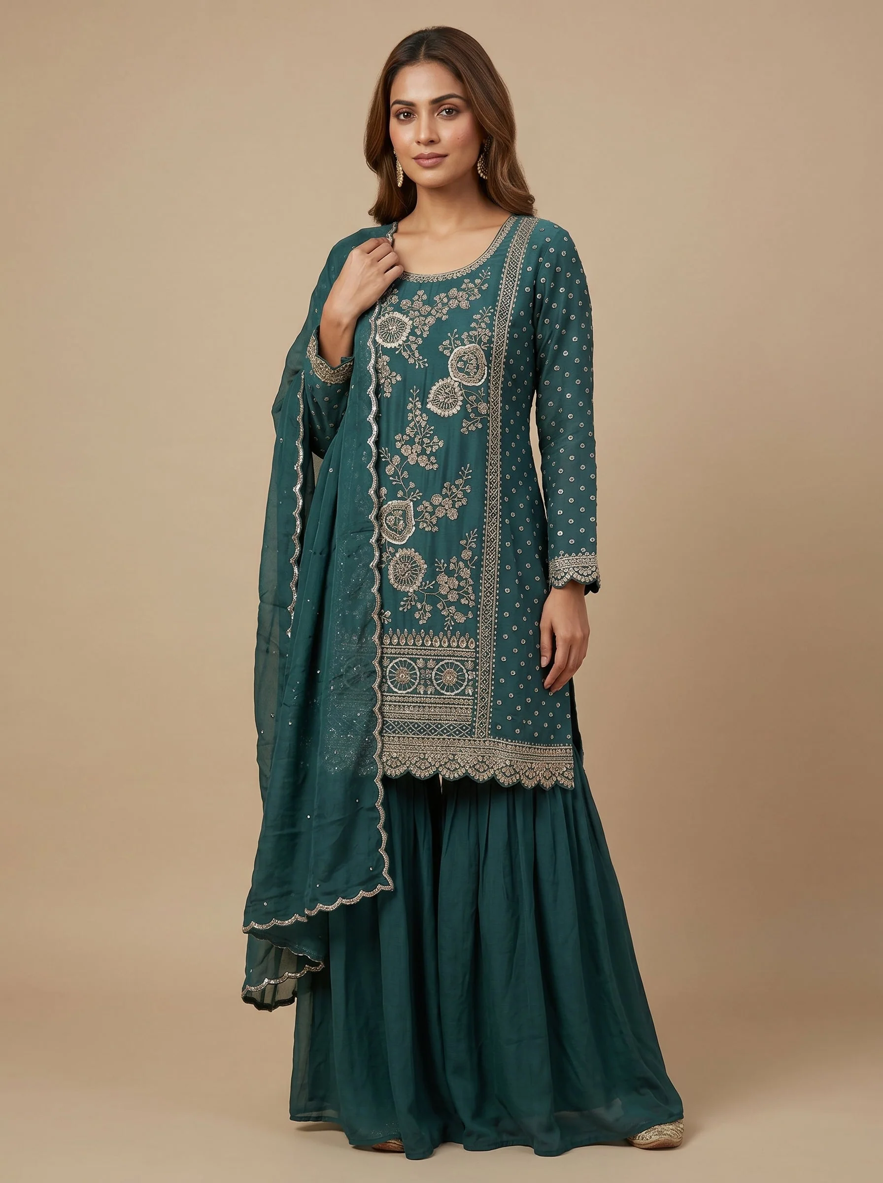 Oceanic Blue Palazzo Set