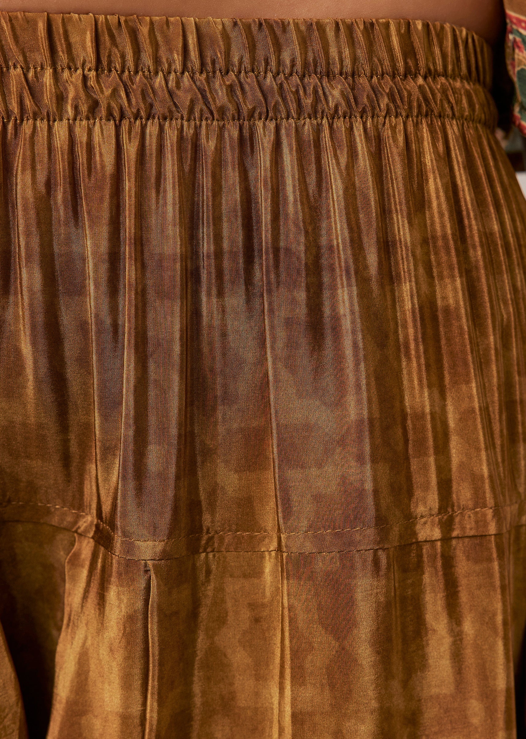 Ochre Yellow Printed Kurta and Pant Set - Image 6