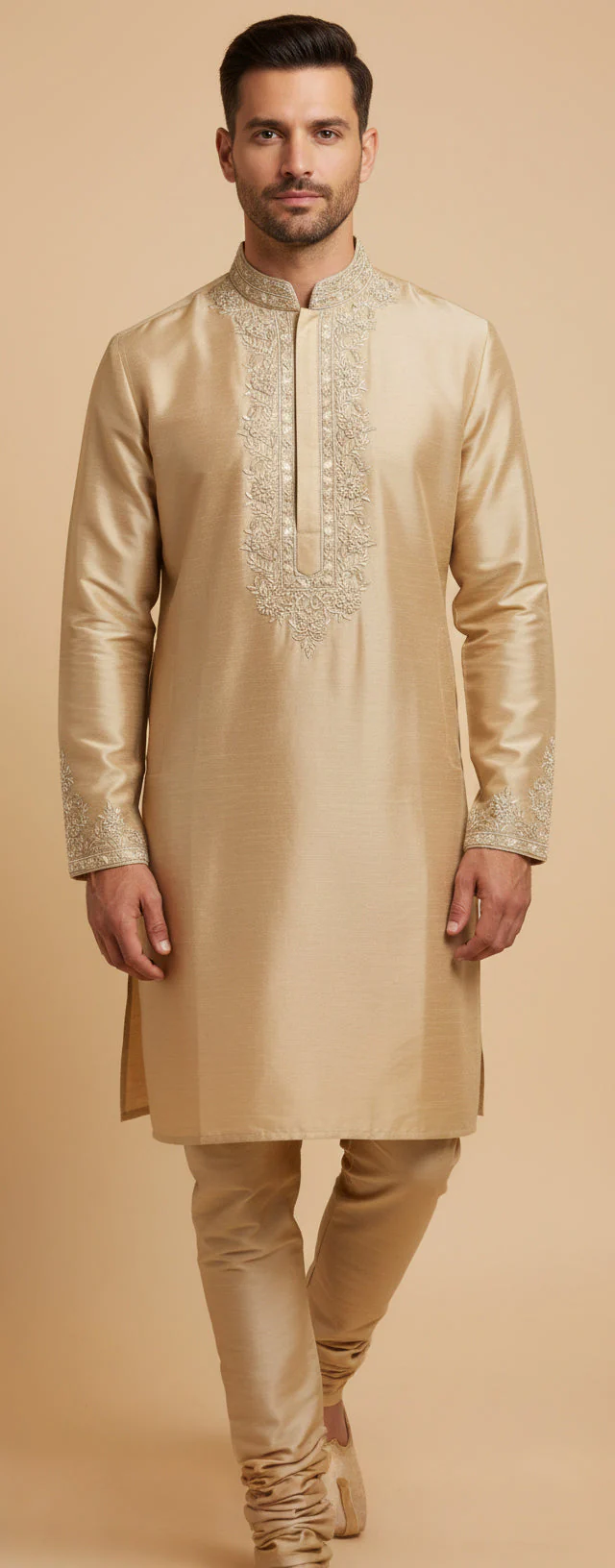 Off White Elegant Kurta Set - Image 2