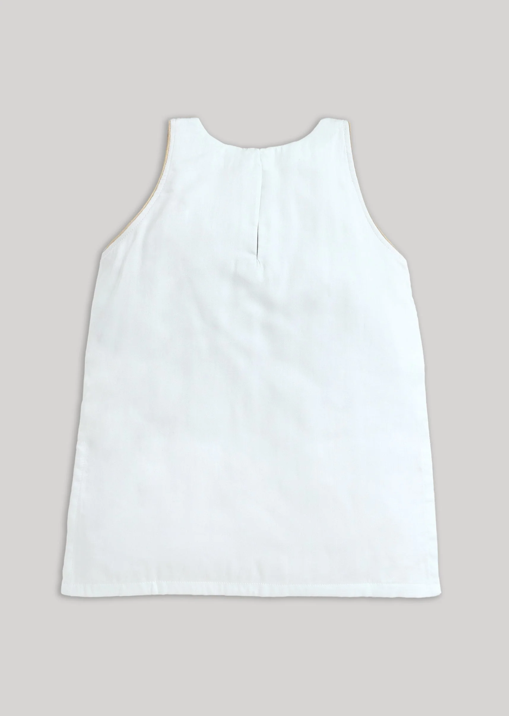 Off White Muslin Salwar Suit With Mirror Highlights - Image 3