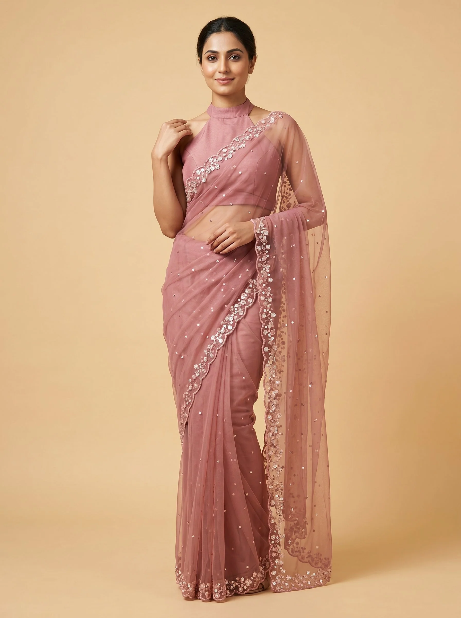 Onion Tint Charm Saree