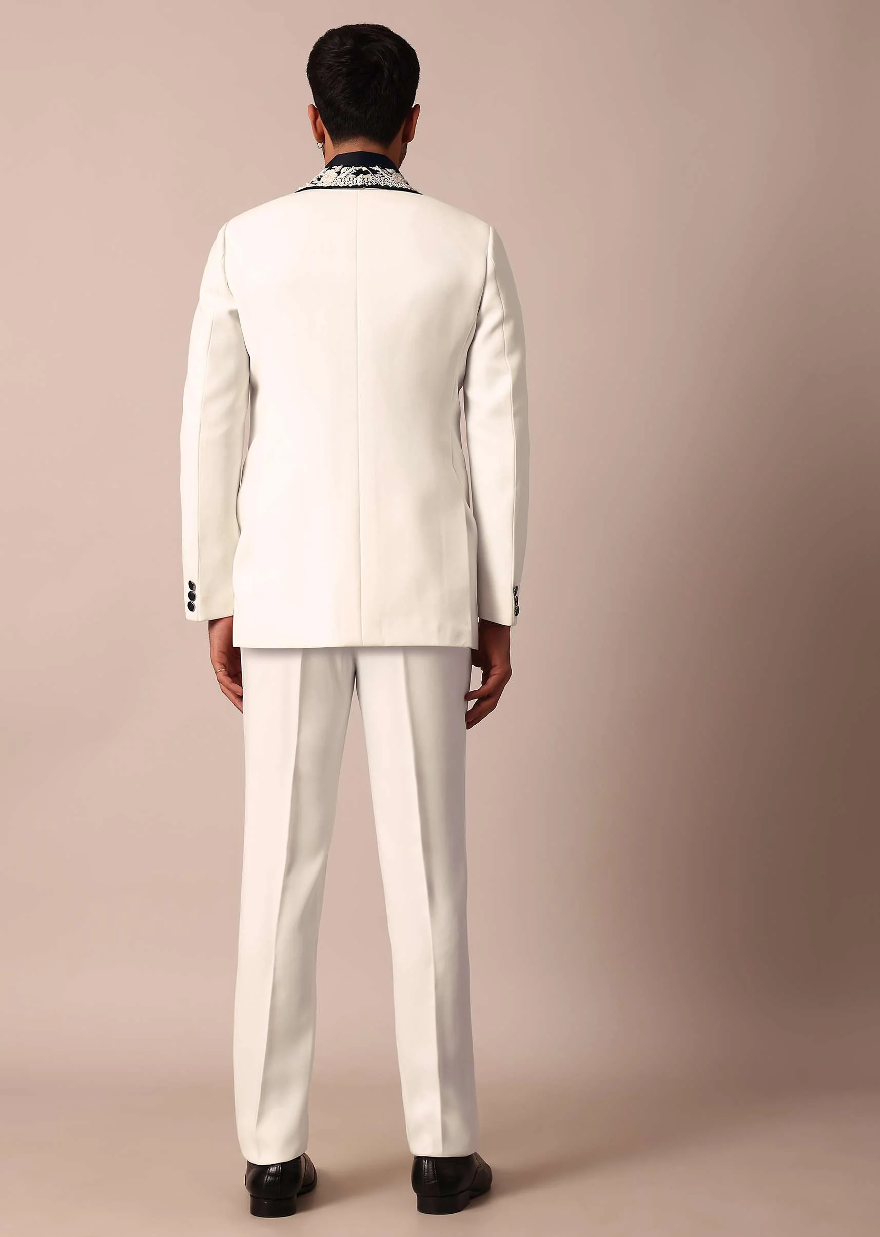 Opulent White Stylish Tuxedo For Men - Image 5