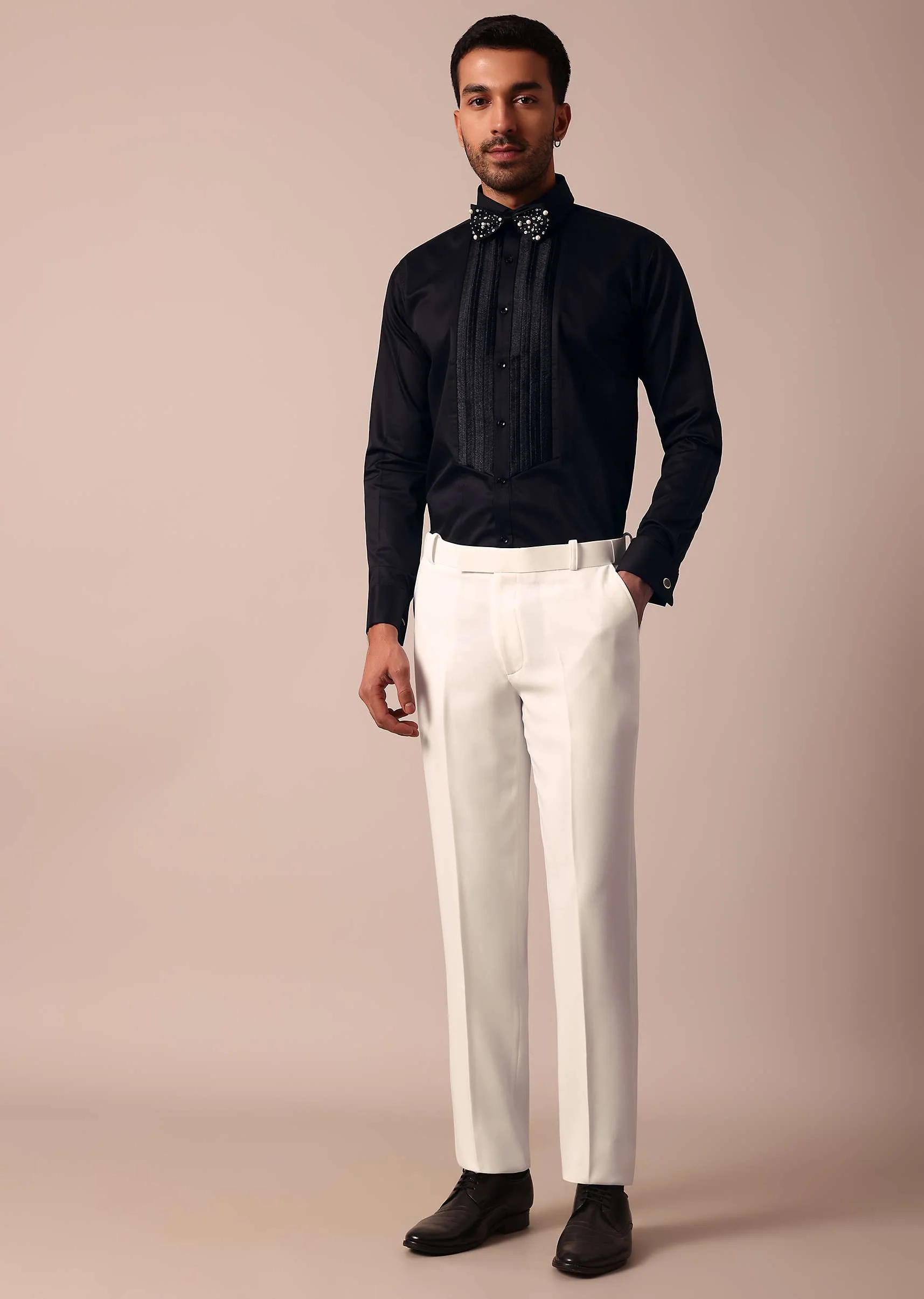 Opulent White Stylish Tuxedo For Men - Image 6