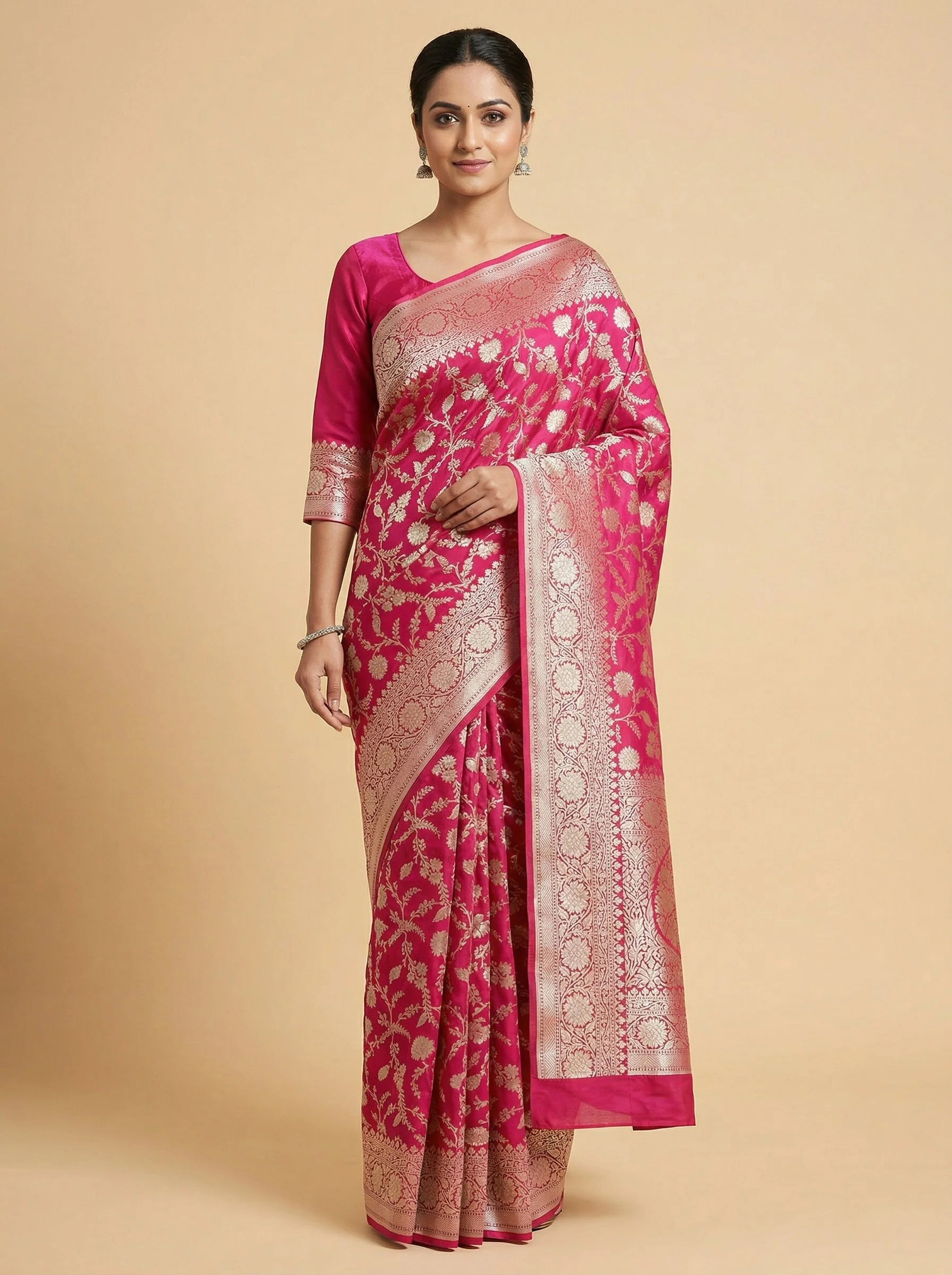 Orchid Magenta Handloom Saree