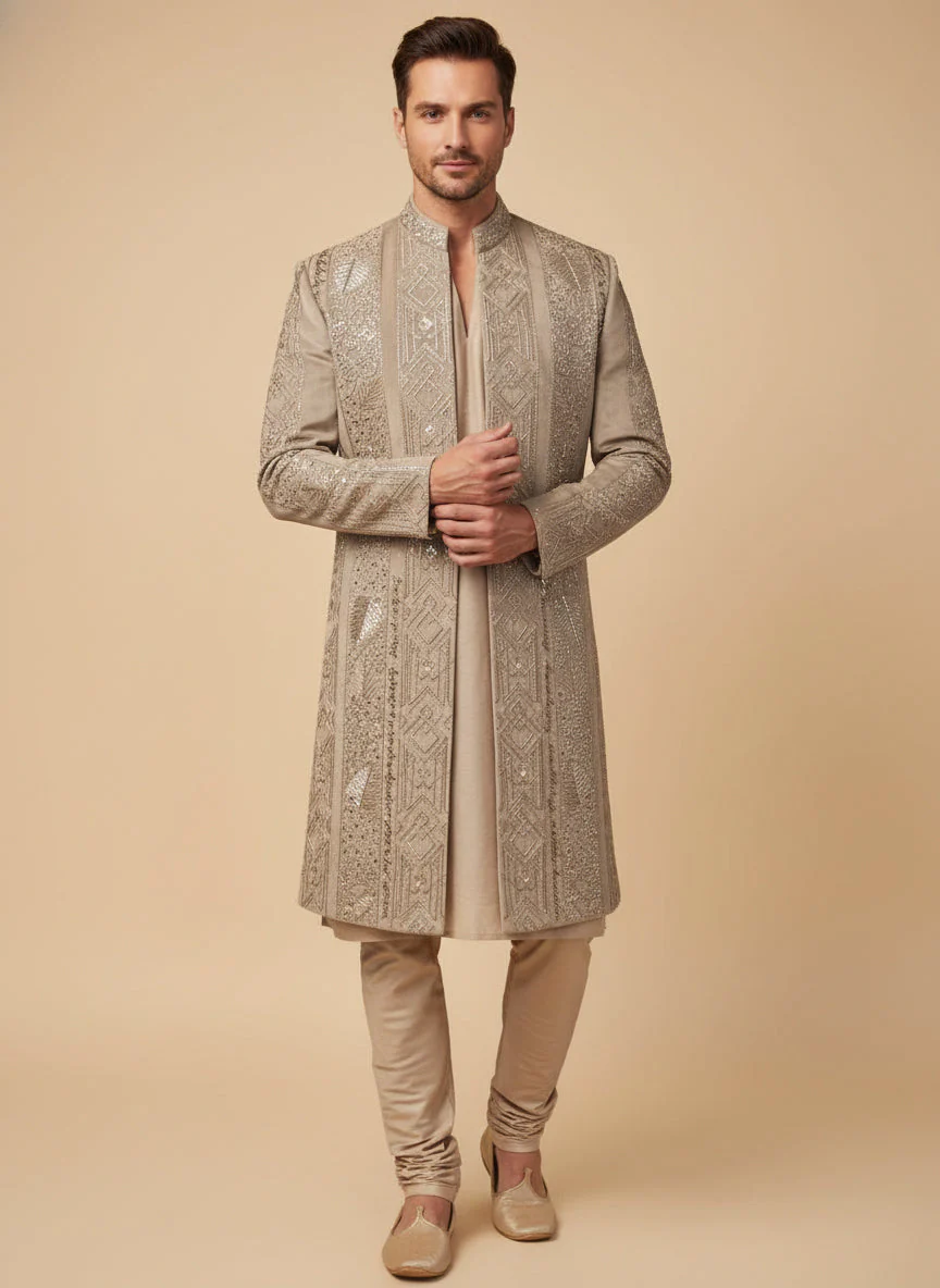 Oyster Classic Sherwani - Image 2