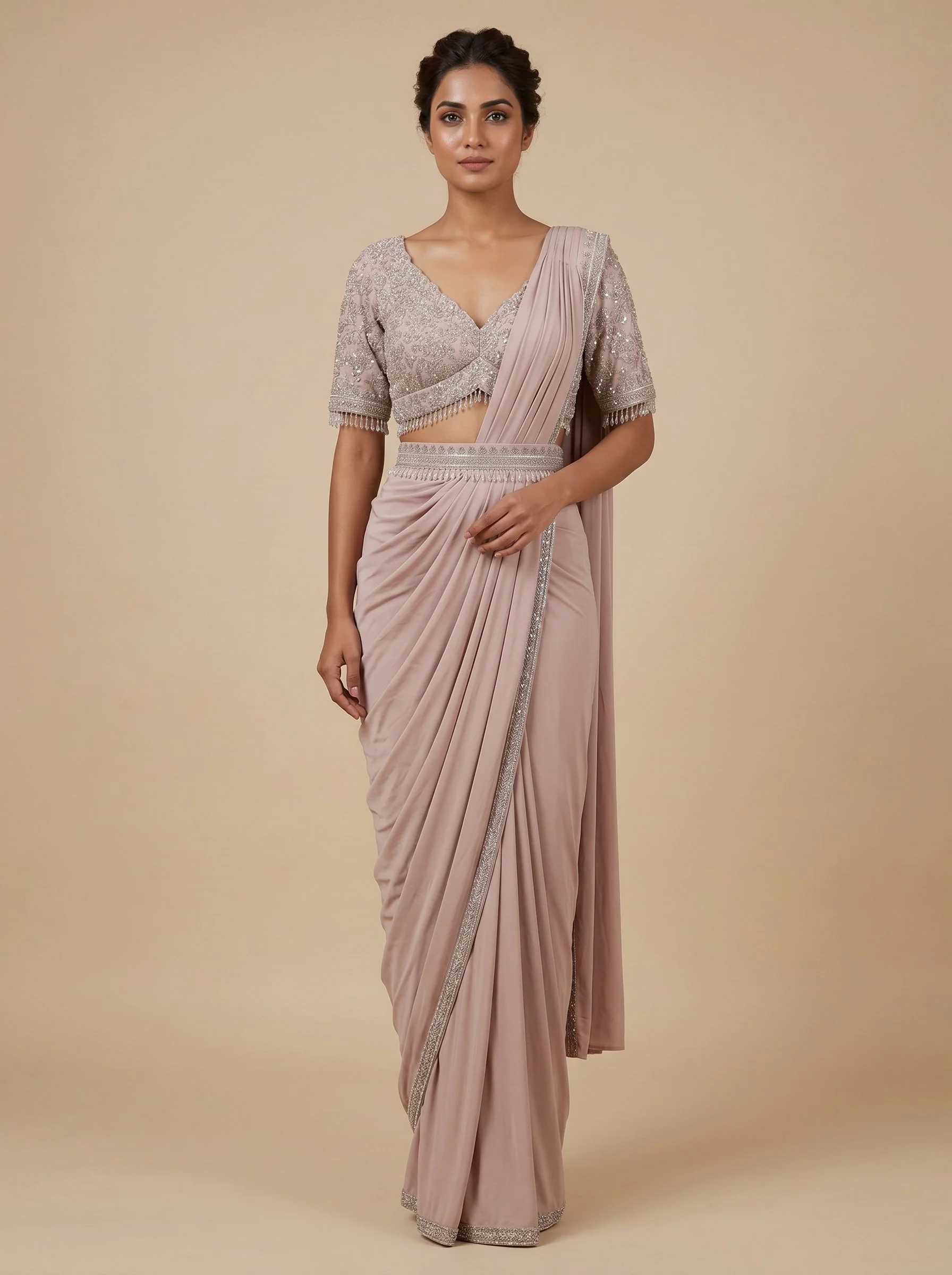 Peach Bloom Cape Set