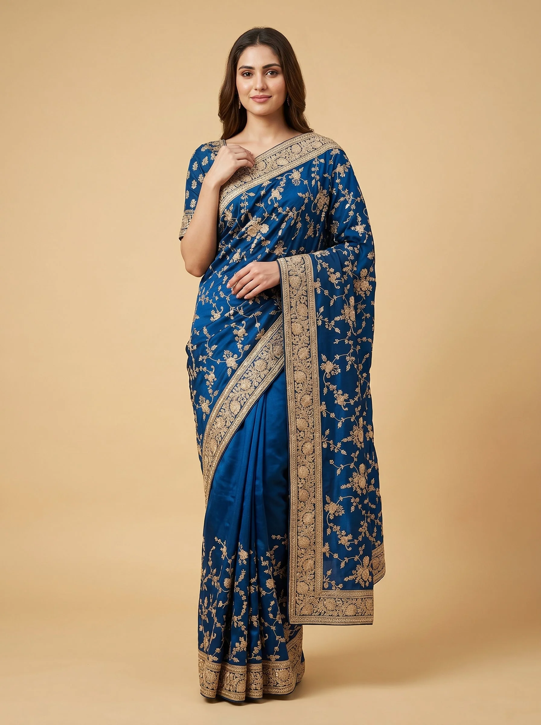 Peacock Green Elegance Saree