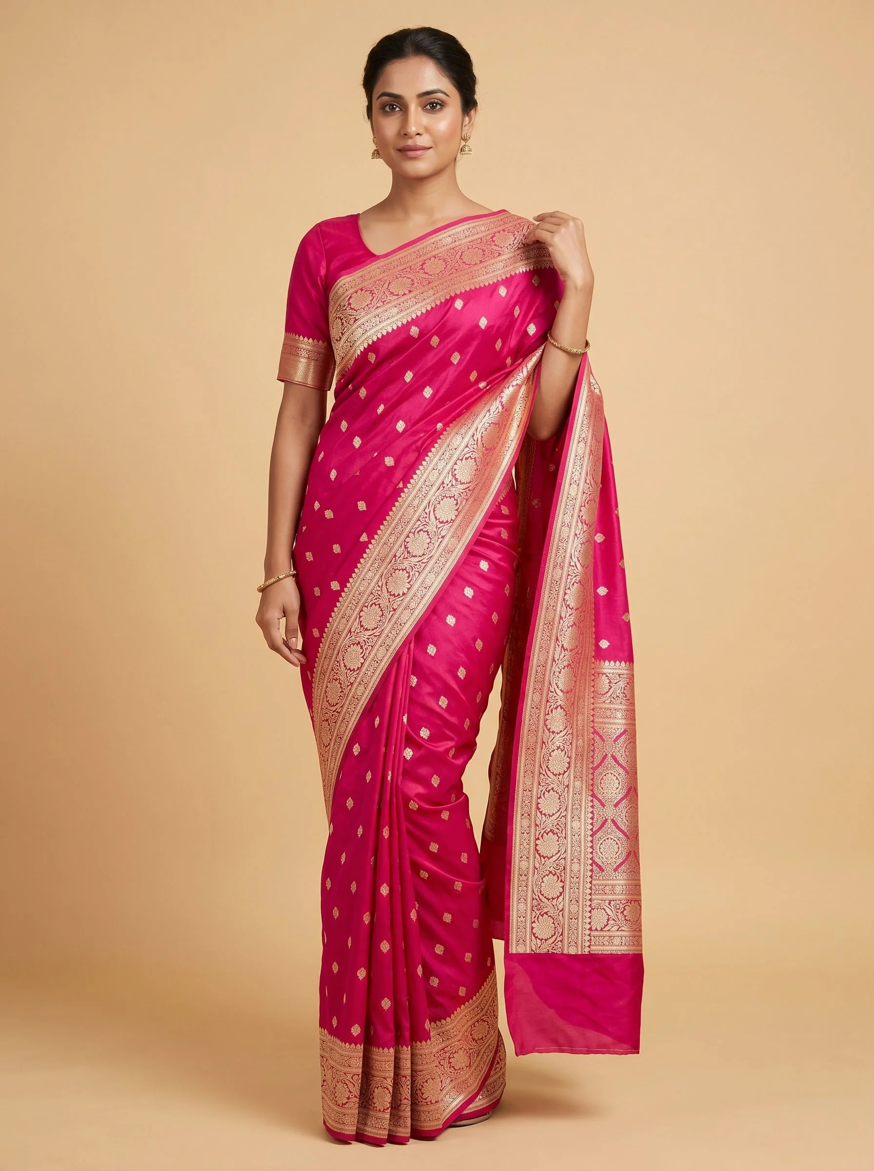 Pink Blush Charm Handloom Saree