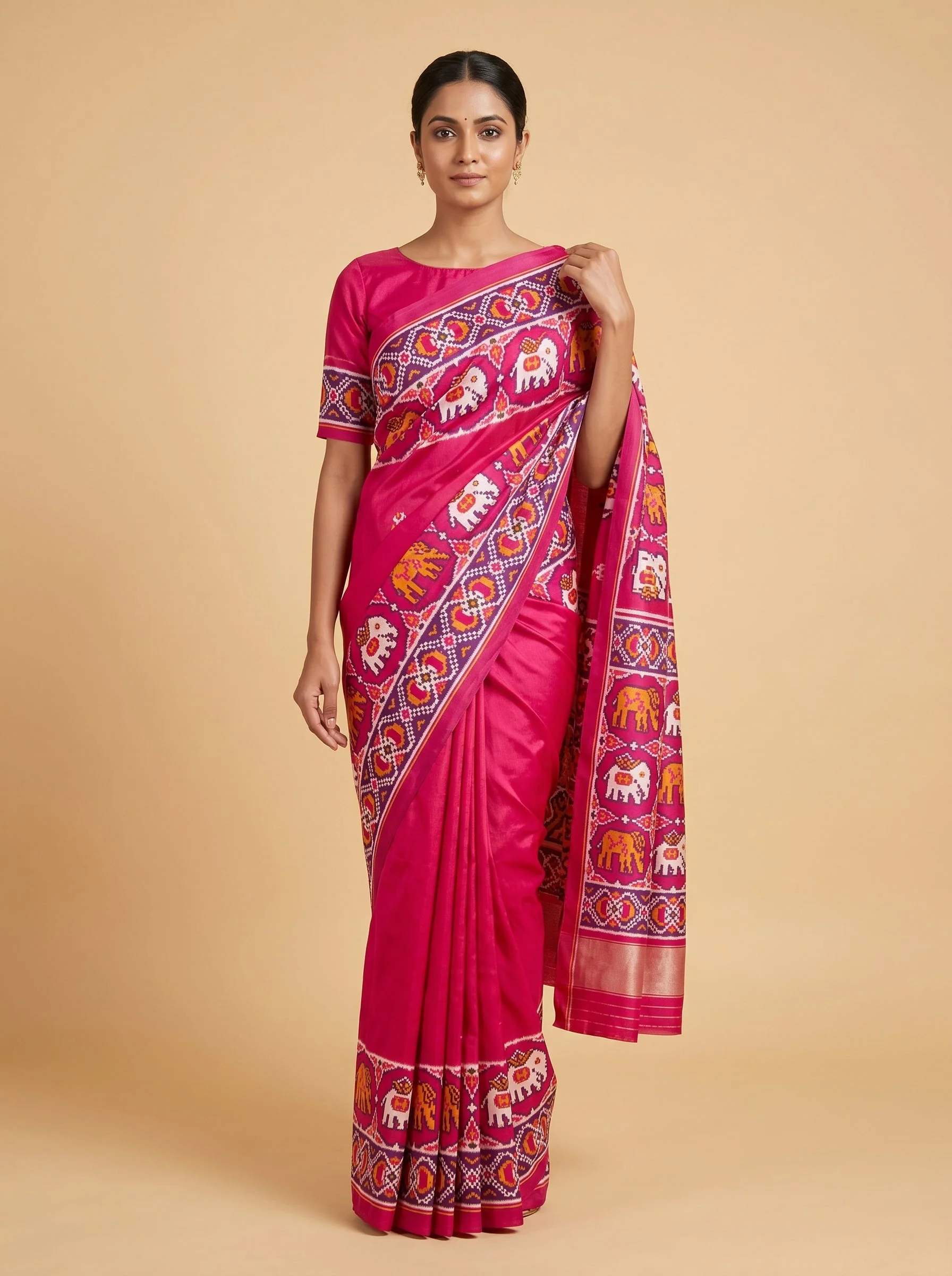 Pink Breezy-Drape Handloom Saree