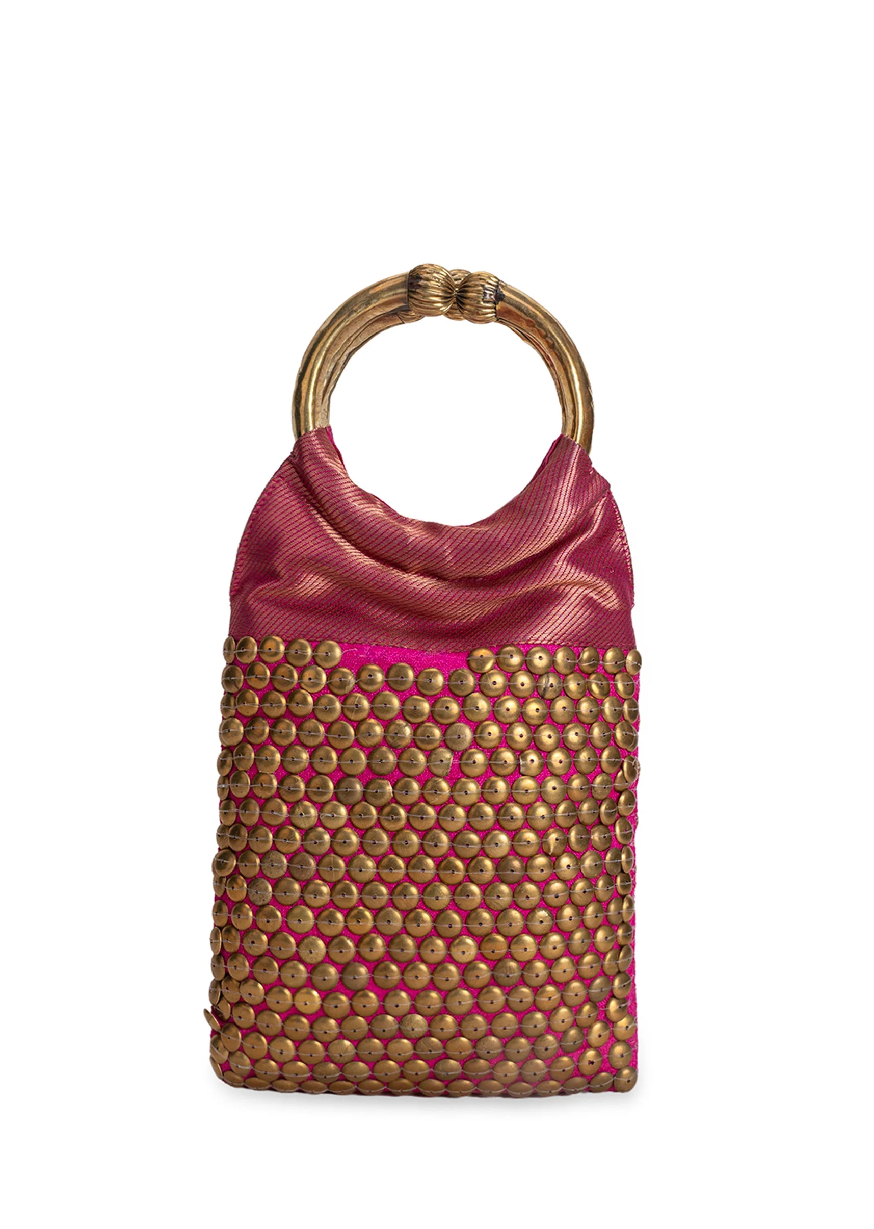 Pink Brocade Handbag - Image 2