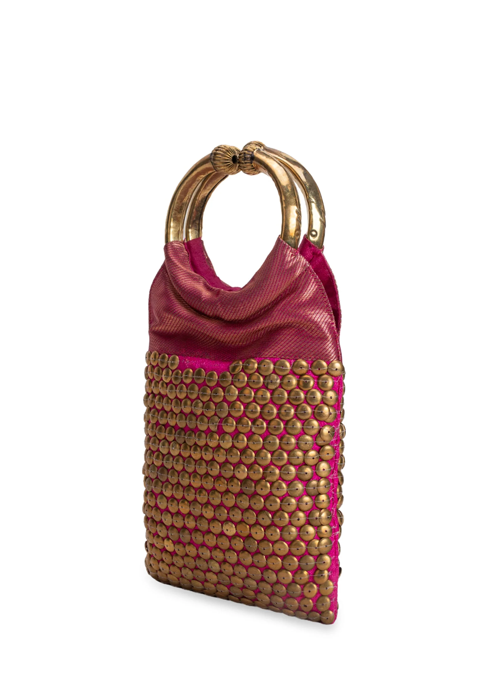Pink Brocade Handbag - Image 3
