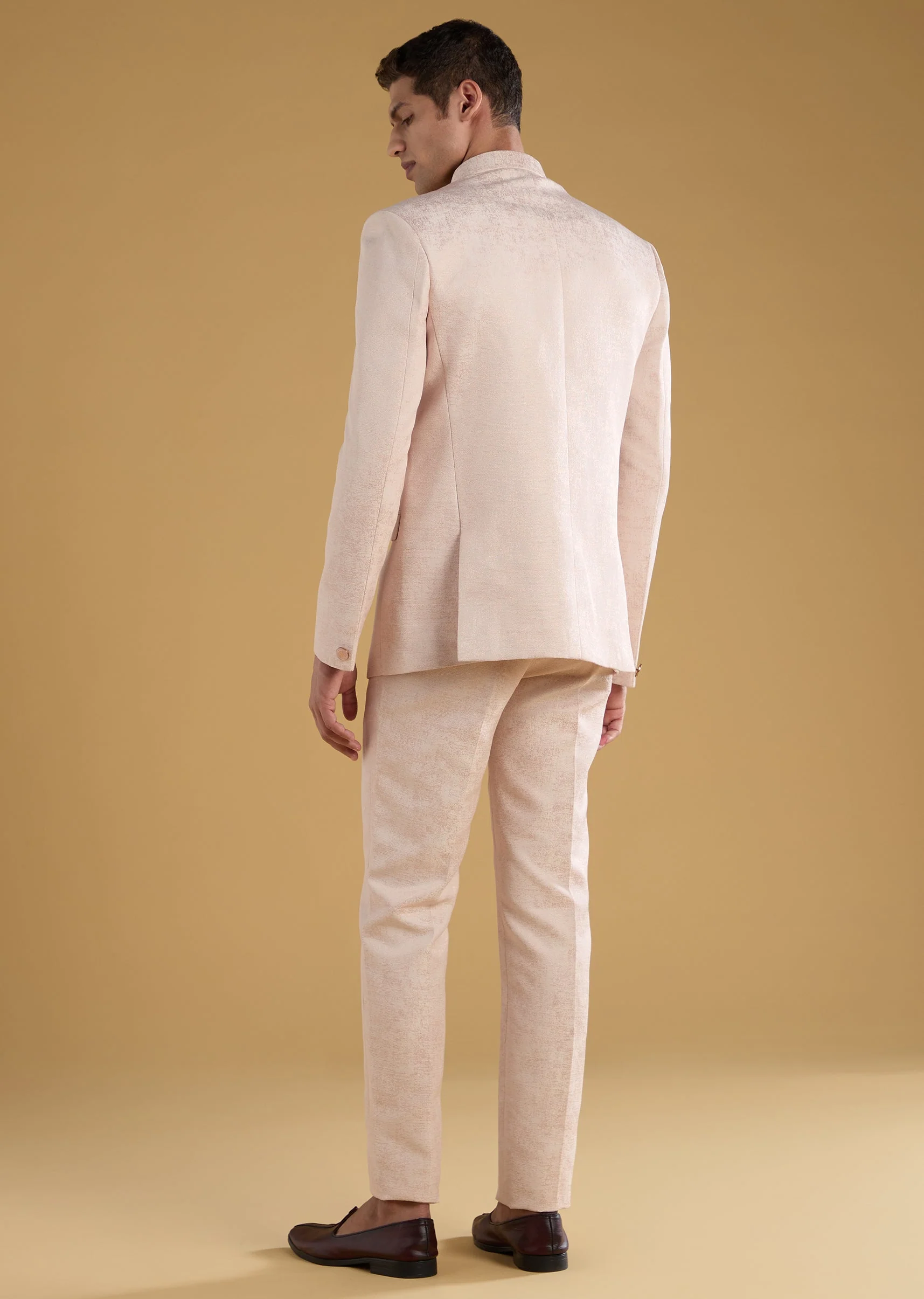 Pink Button Front Jodhpuri and Pant Set - Image 5