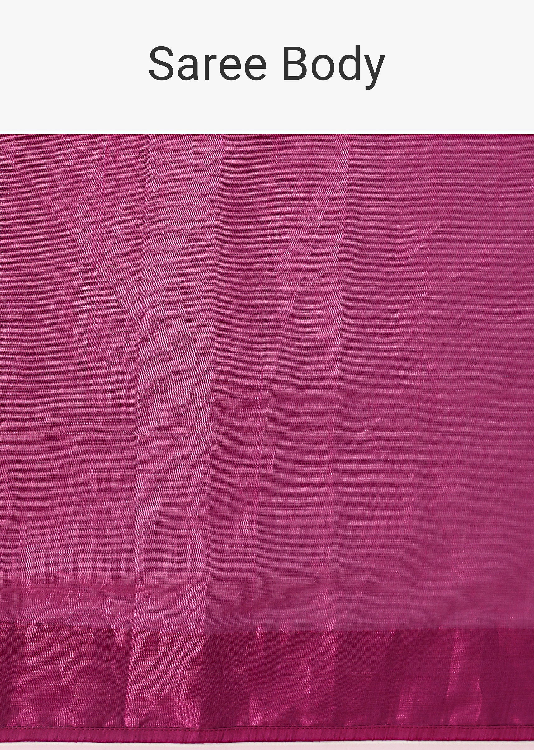 Pink Chanderi Tissue Saree With Silver Rani Tissue Stitched Blouse - Image 8