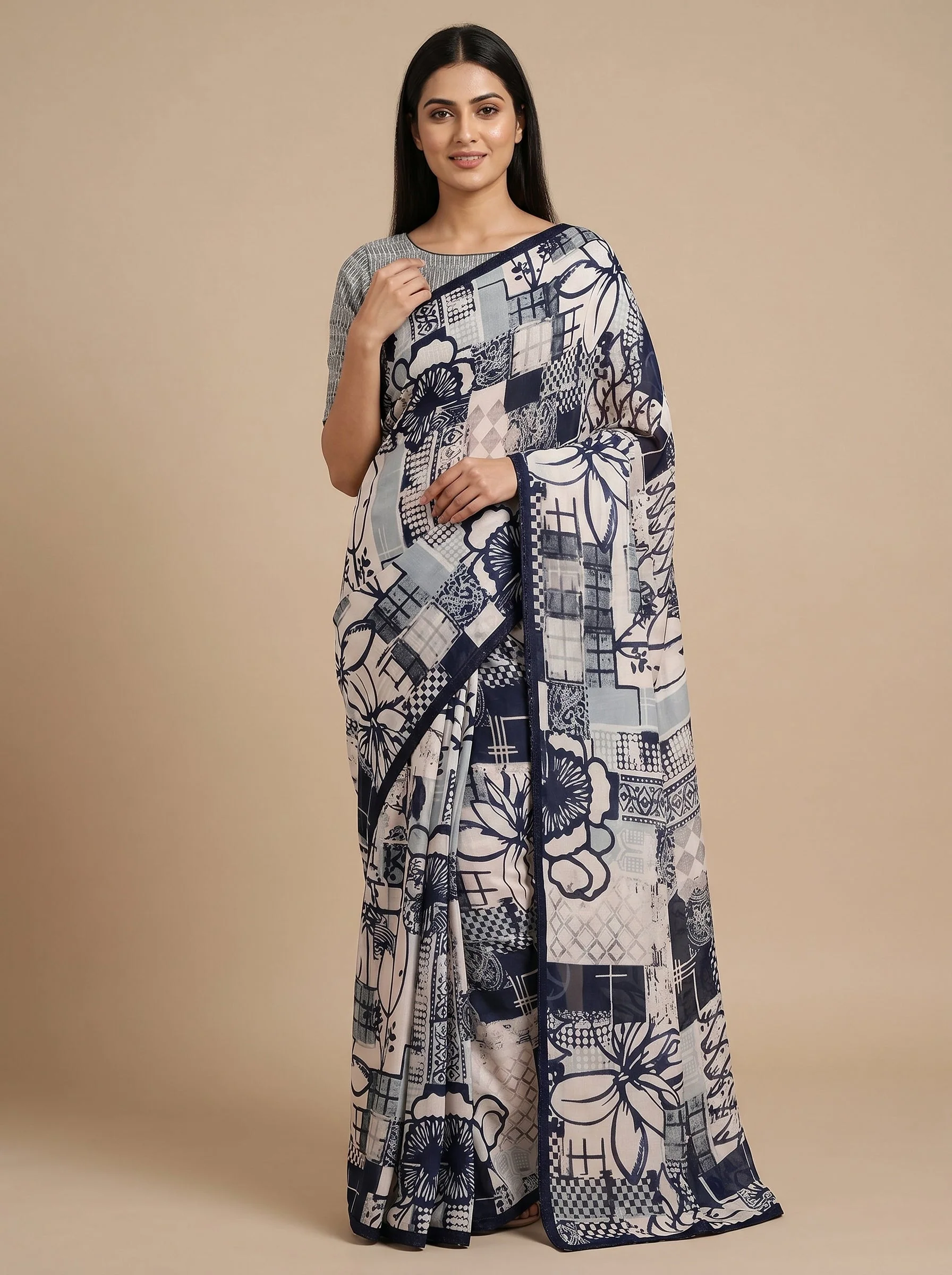 Pink Chic Detailing Saree