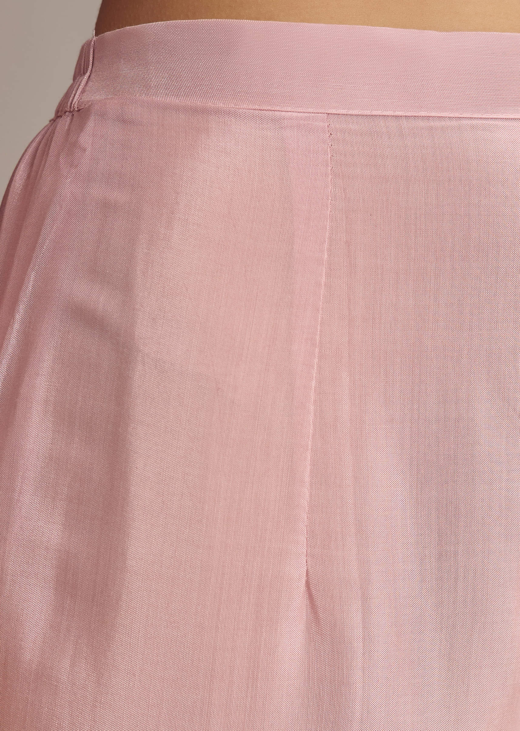 Pink Chinon Anarkali Suit With Cutdana And Sequins Work - Image 6