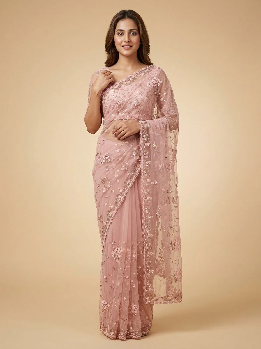 Pink Delicate Feminine Saree