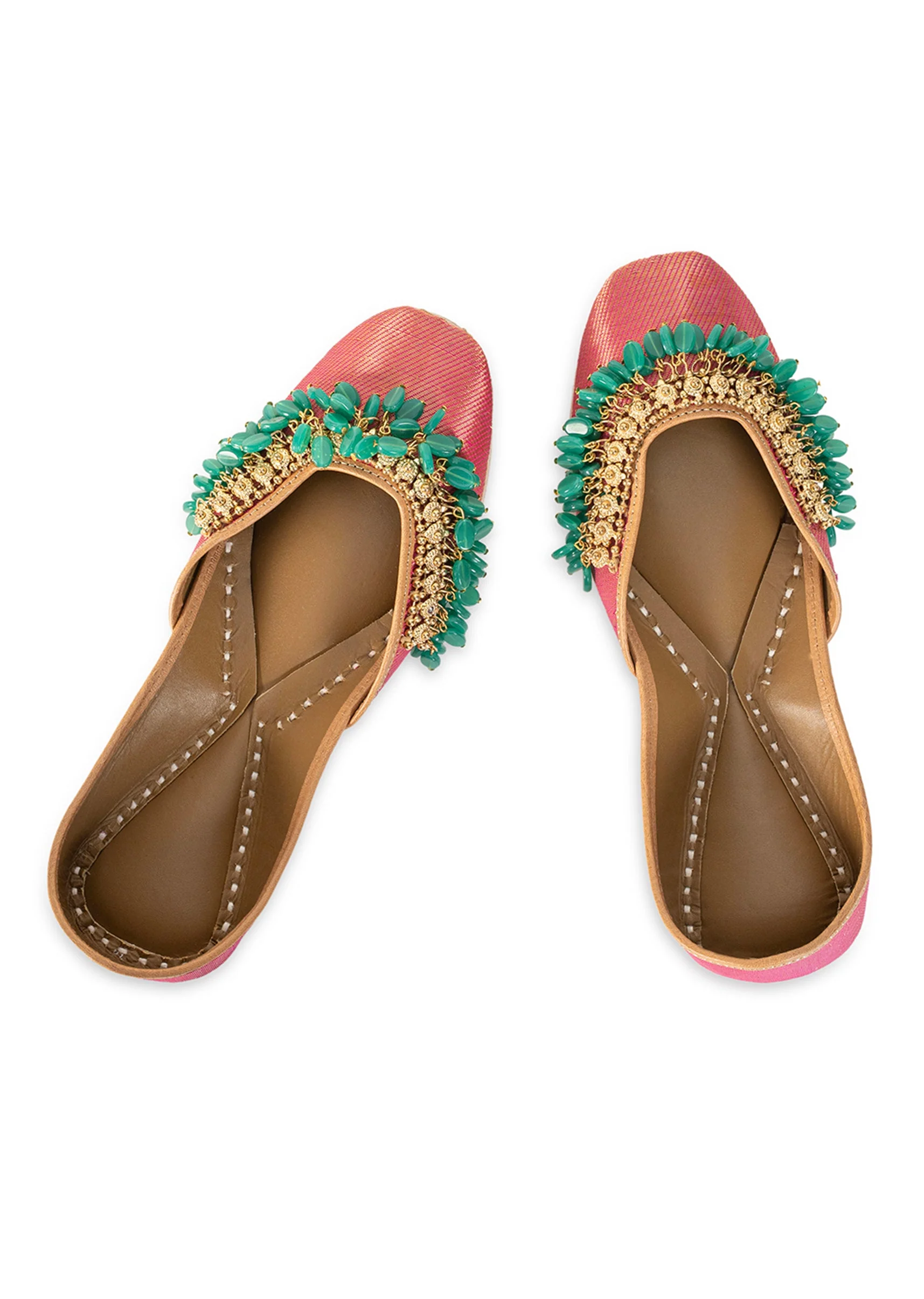 Pink Embellished Jutti - Image 2