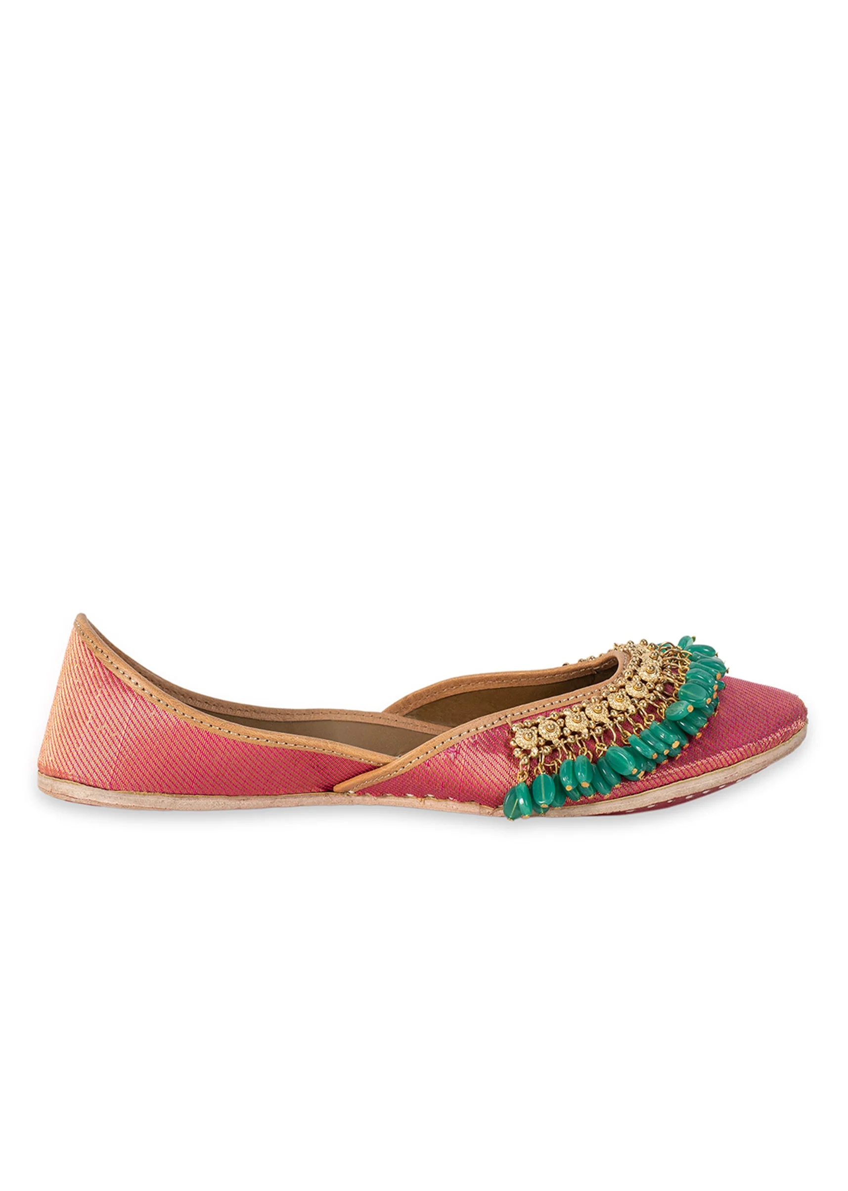 Pink Embellished Jutti - Image 6