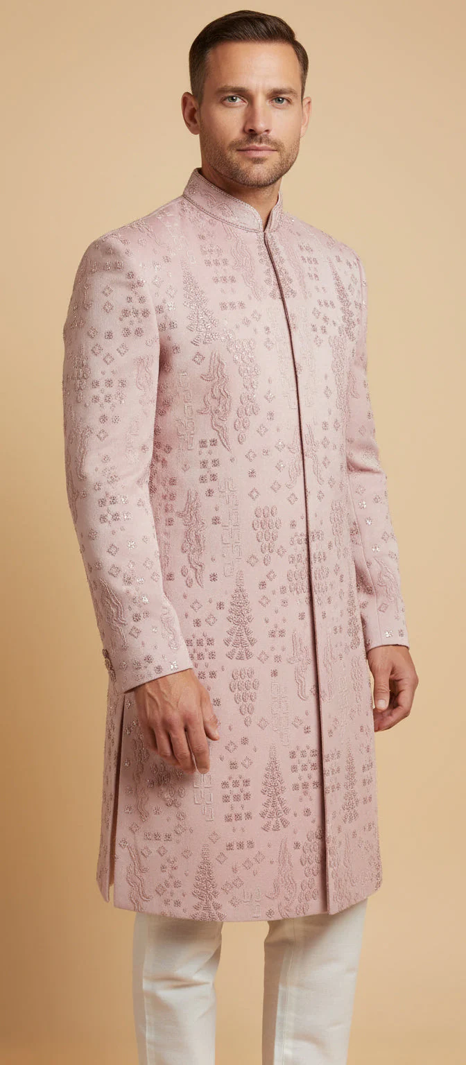 Pink Festive Indowestern - Image 2