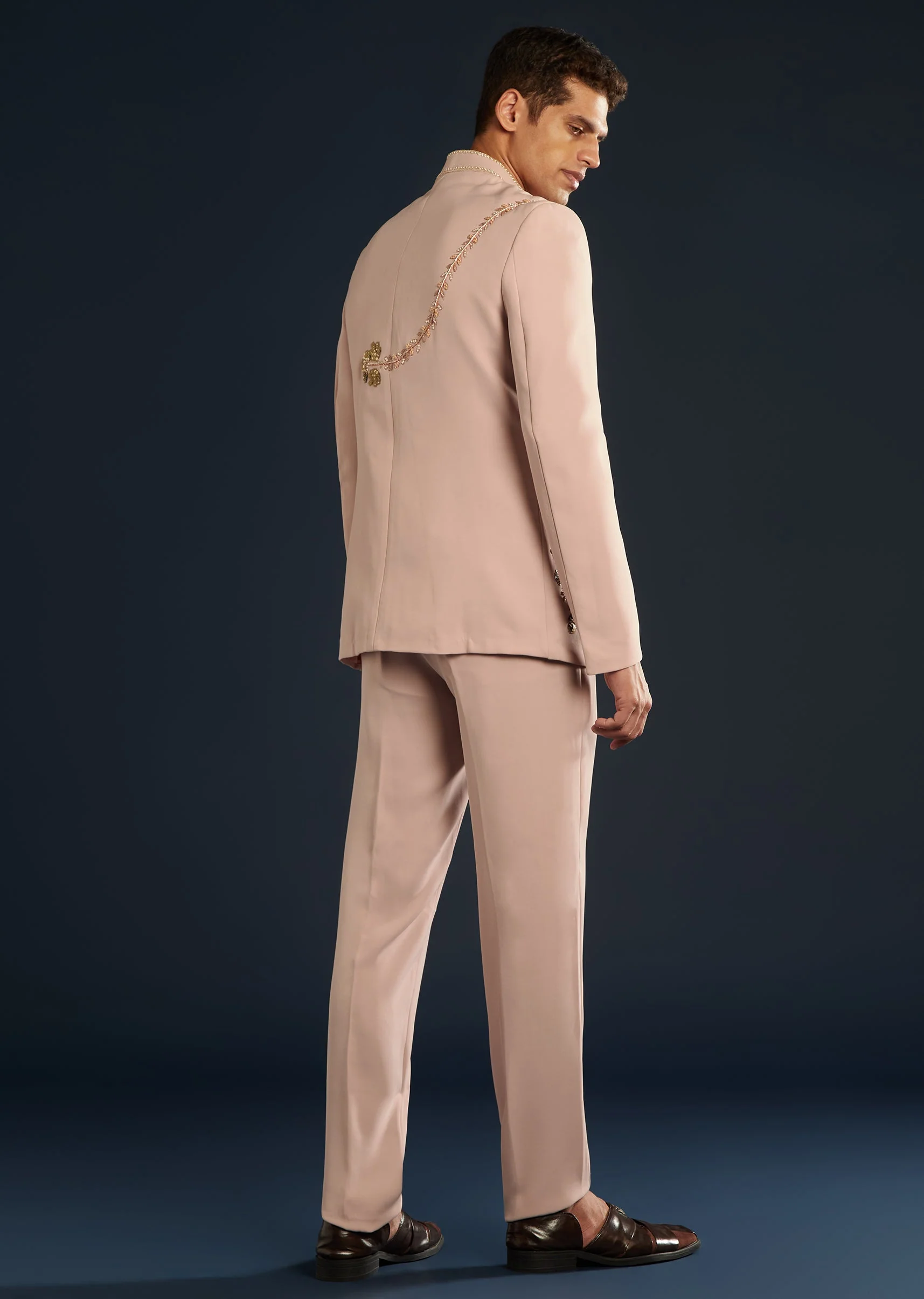 Pink Jodhpuri With Sequin Cutdana Embellishment - Image 5