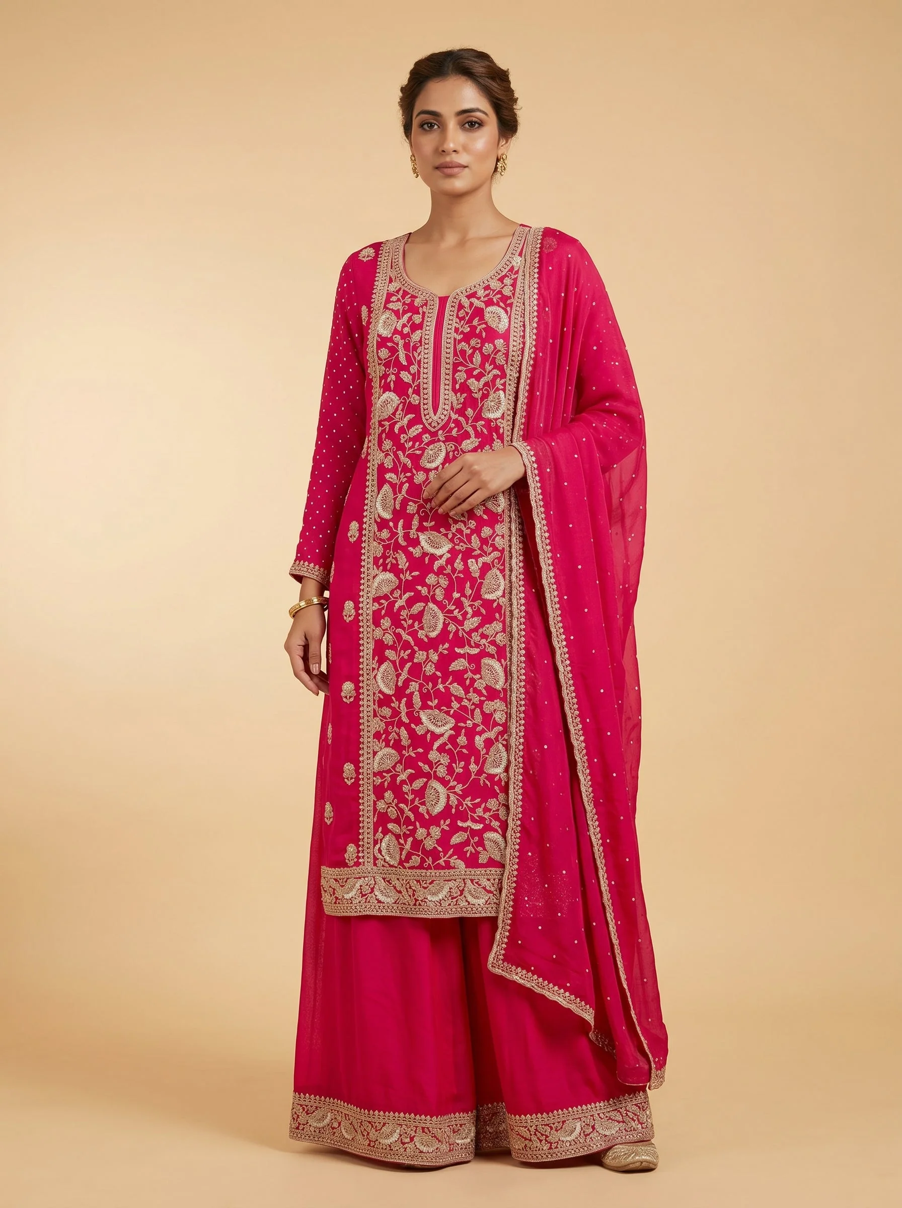 Pink Prism Sharara Set