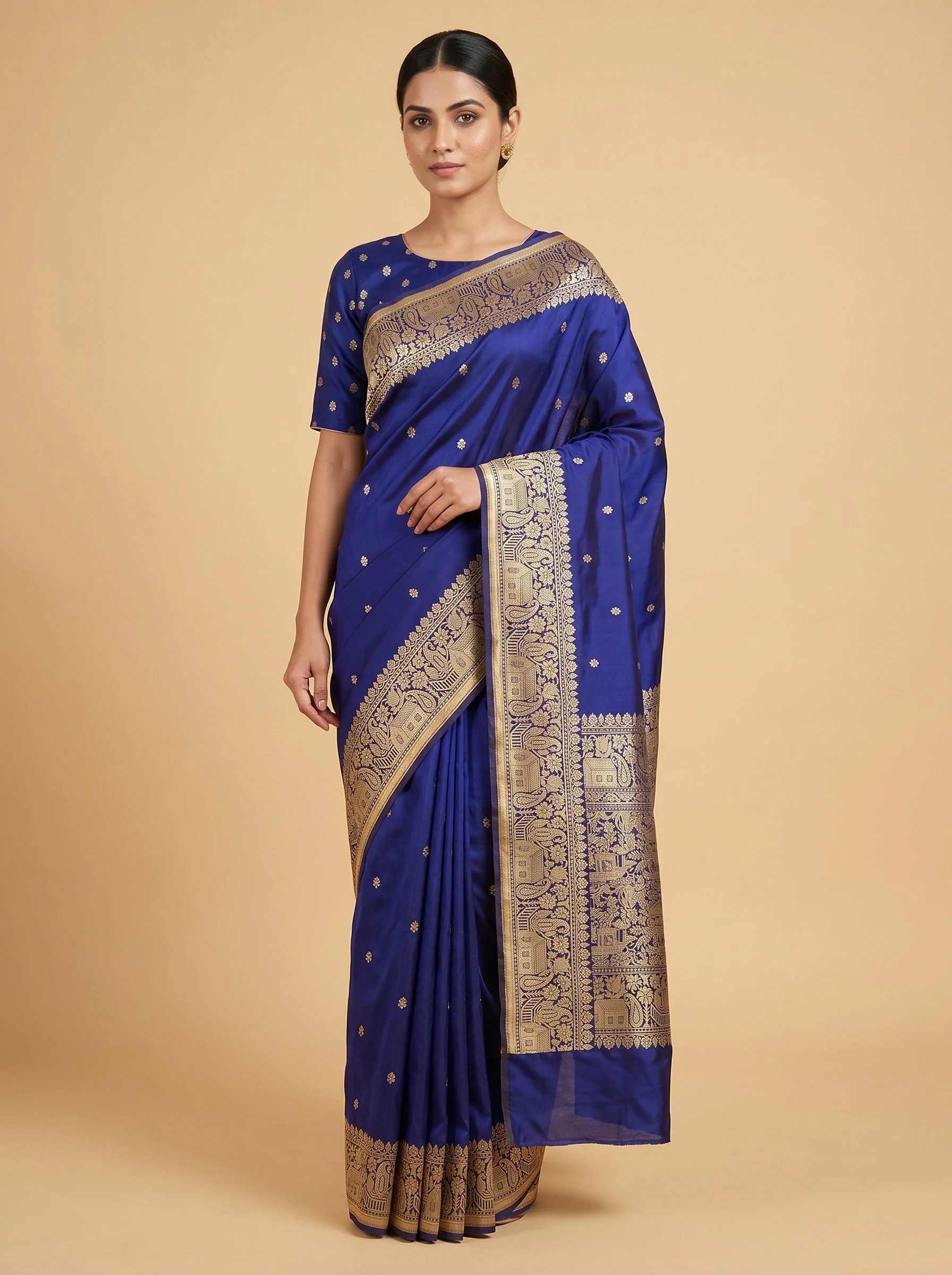 Pink Restrained Handloom Saree
