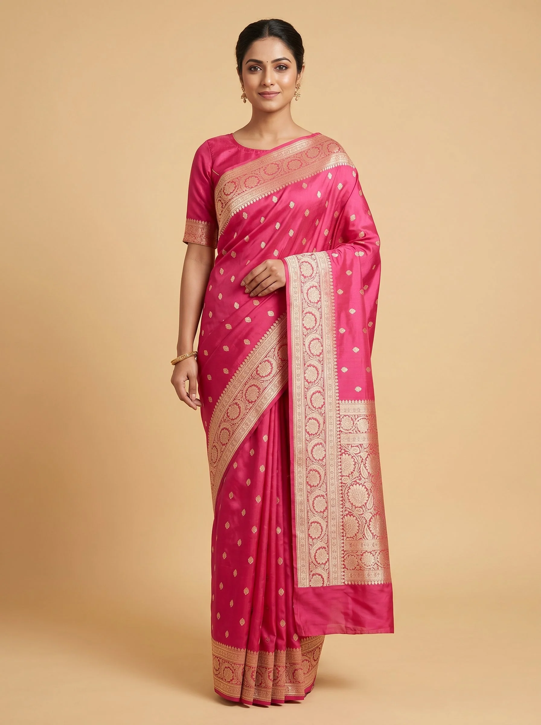 Pink Rosé Glow Handloom Saree