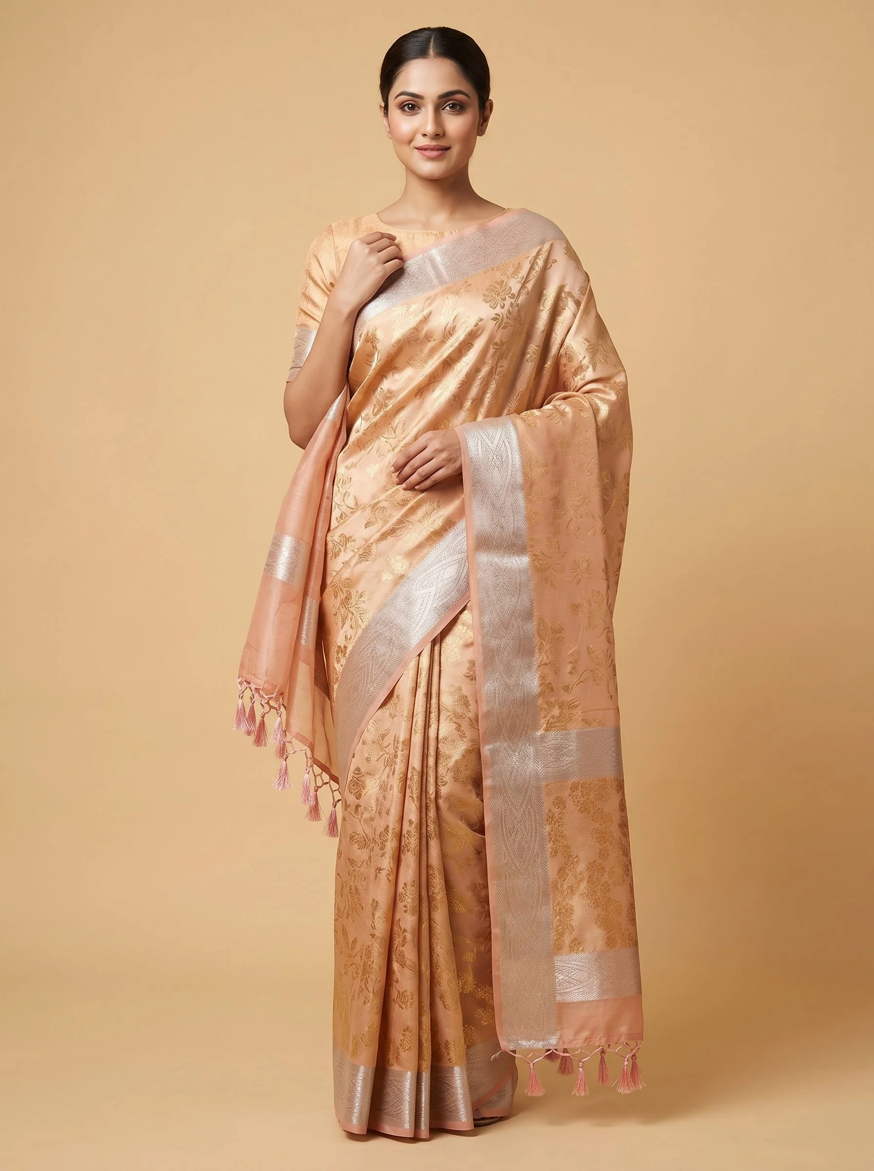 Pink Soft Glow Handloom Saree