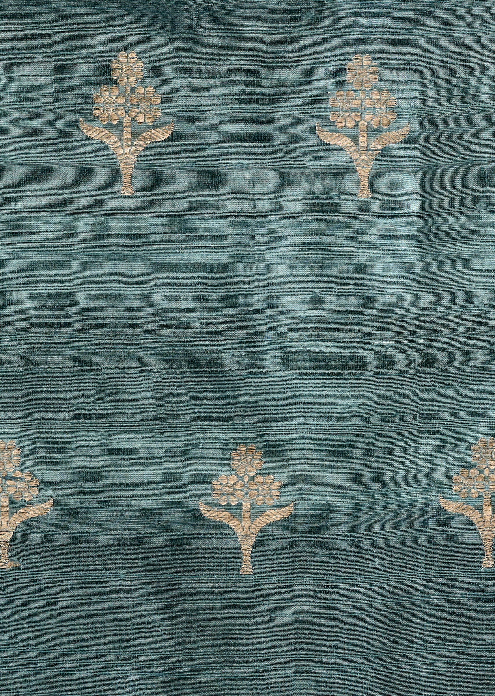 Pista Green Banarasi Silk Unstitched Suit With Dupatta - Image 2