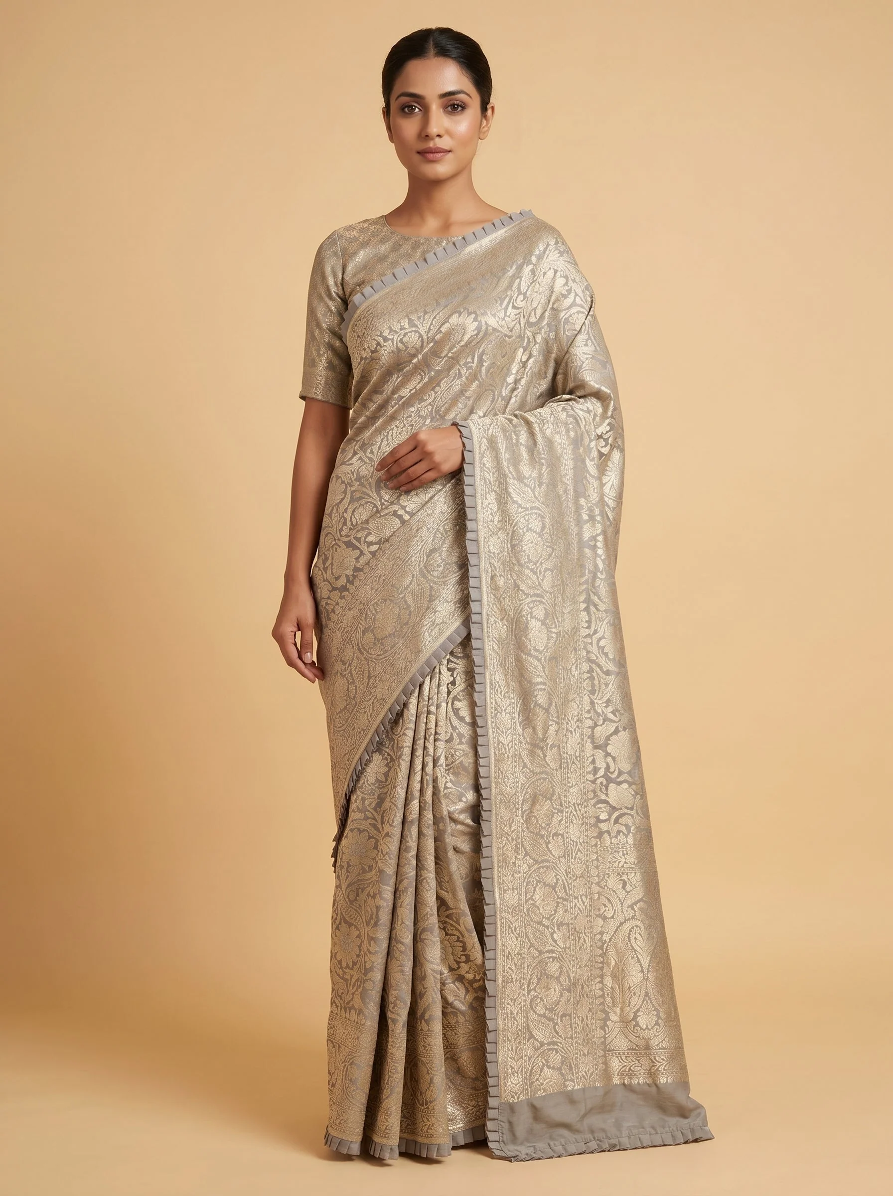 Pista Light Freshness Handloom Saree