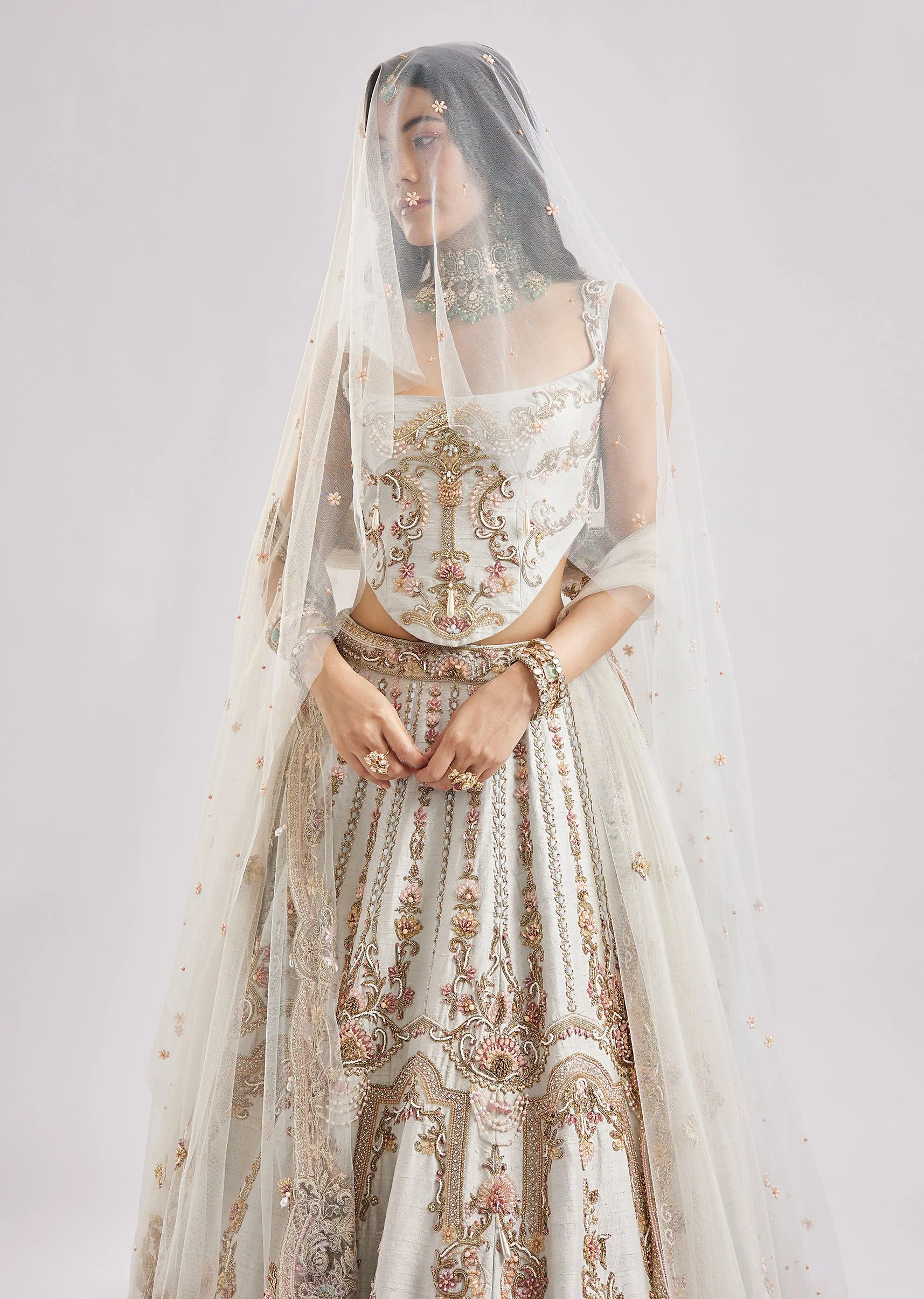 Powder Blue Corset Bridal Vision - Image 7