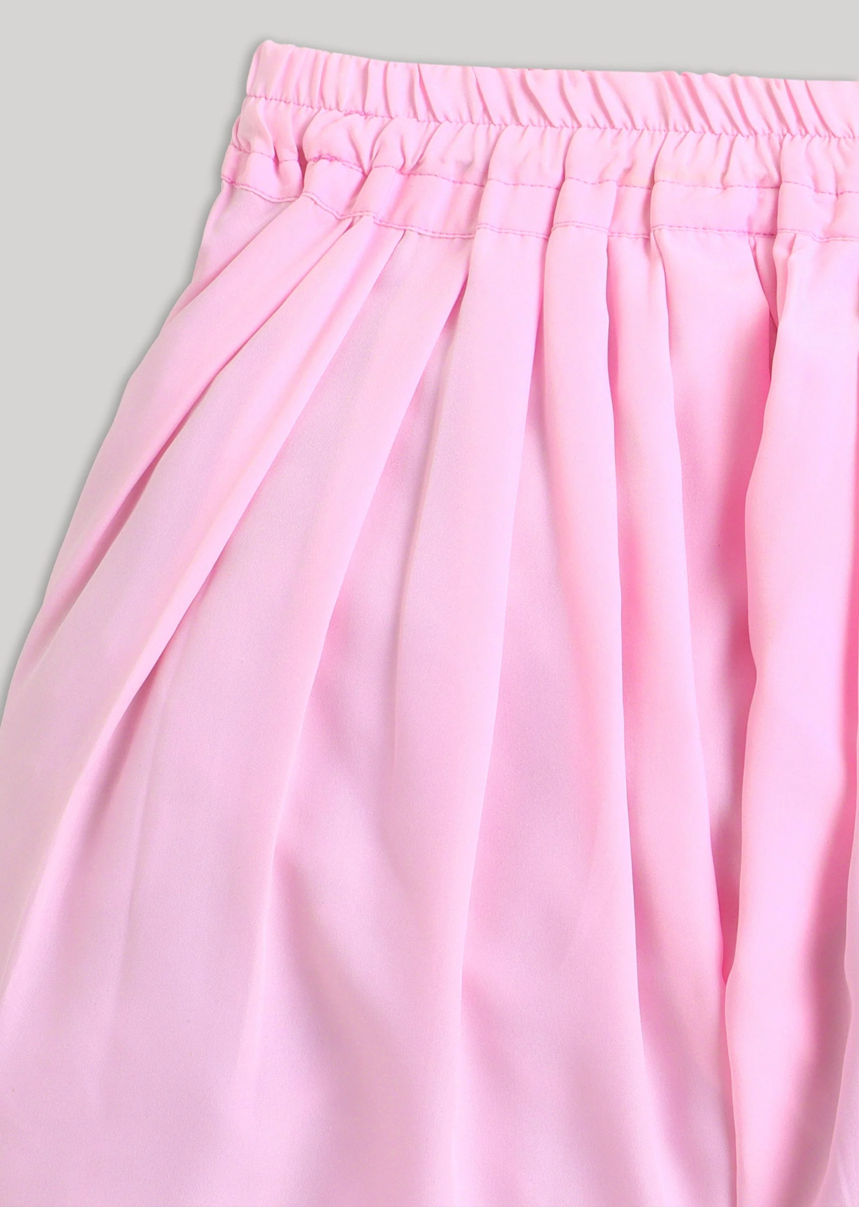 Premium Pink Blue Kurta Set With Embroidery And Mirror Detailing - Image 7