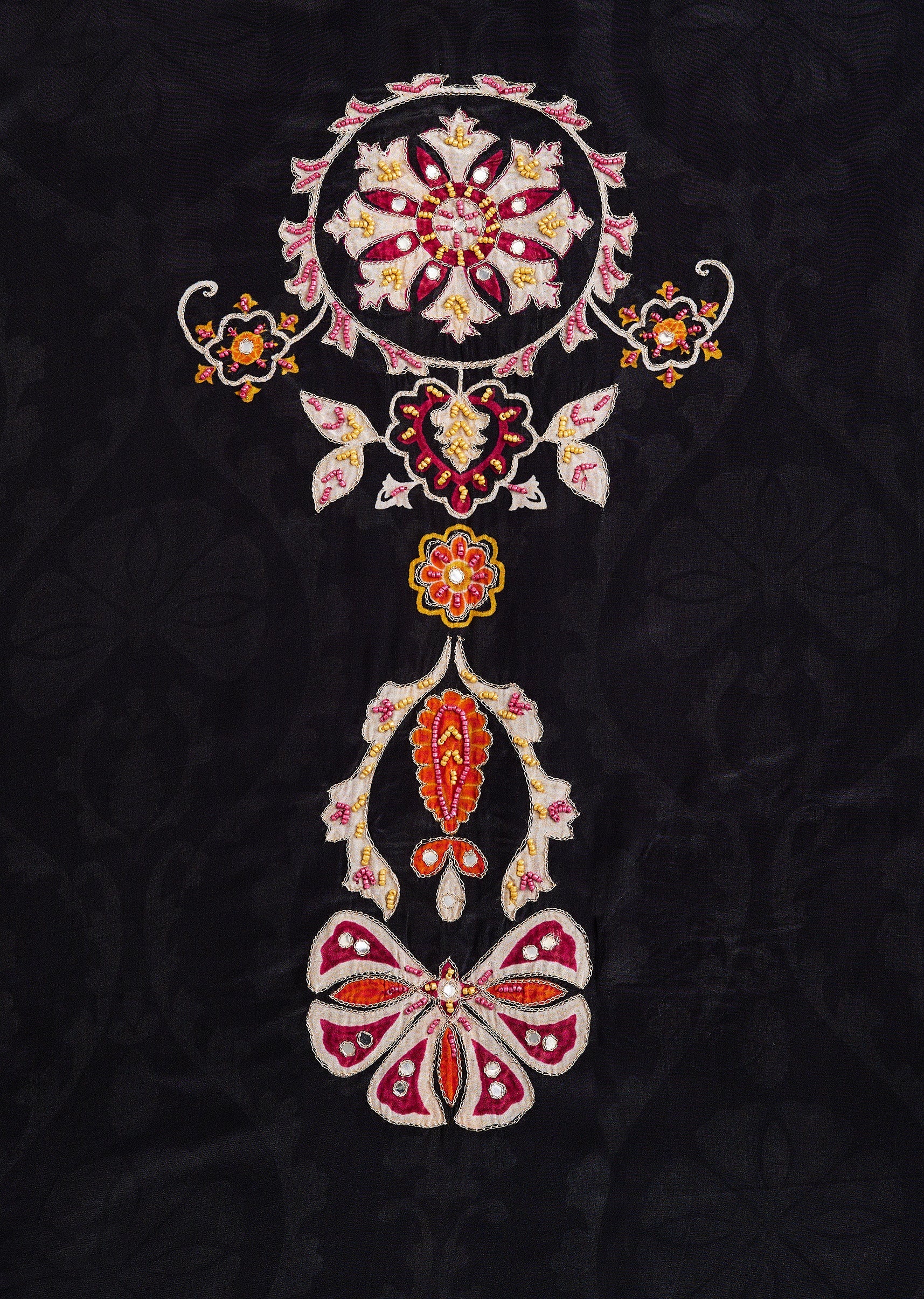 Printed Black Georgette Suit Set - Image 2