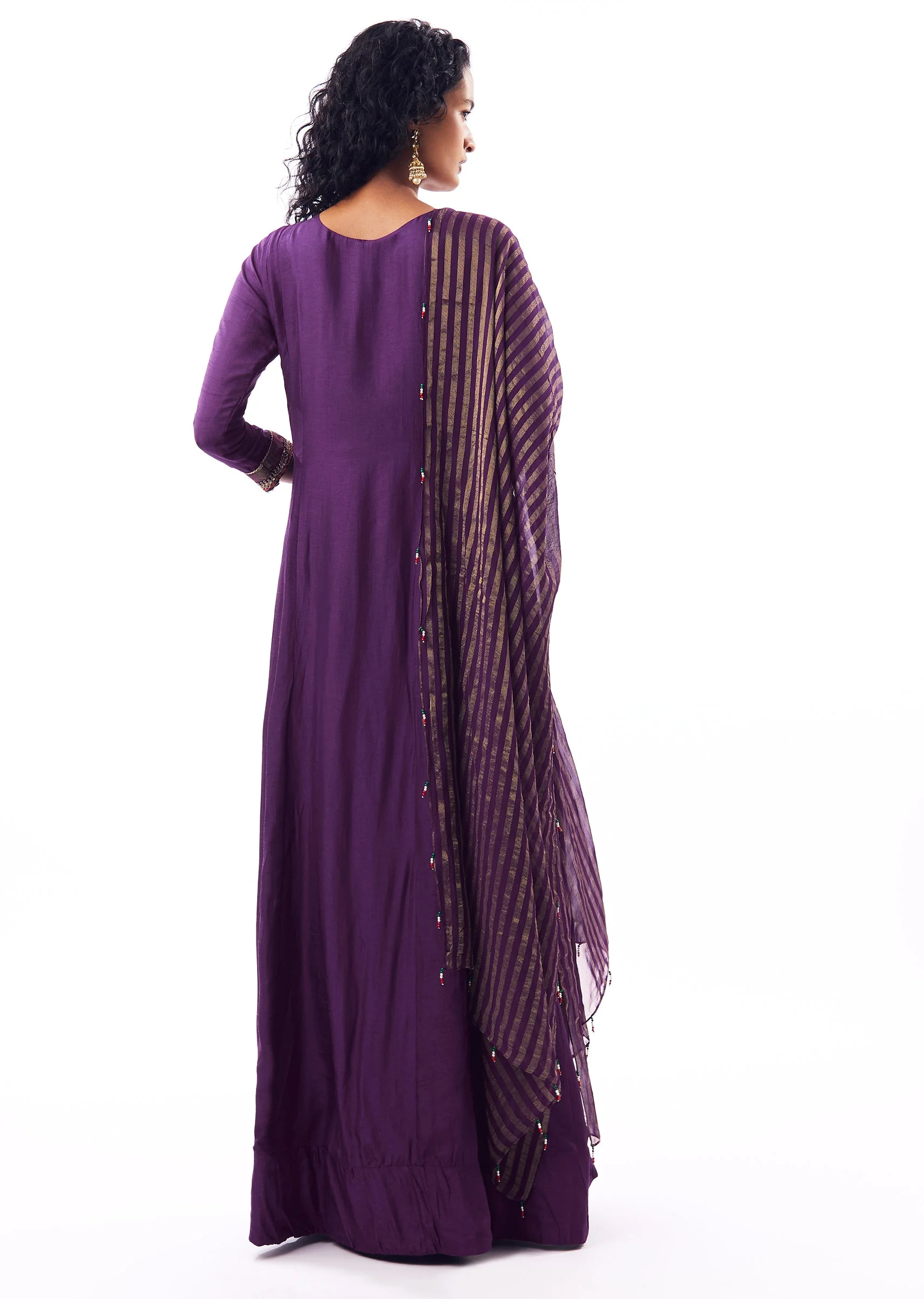 Purple Anarkali Suit - Image 5